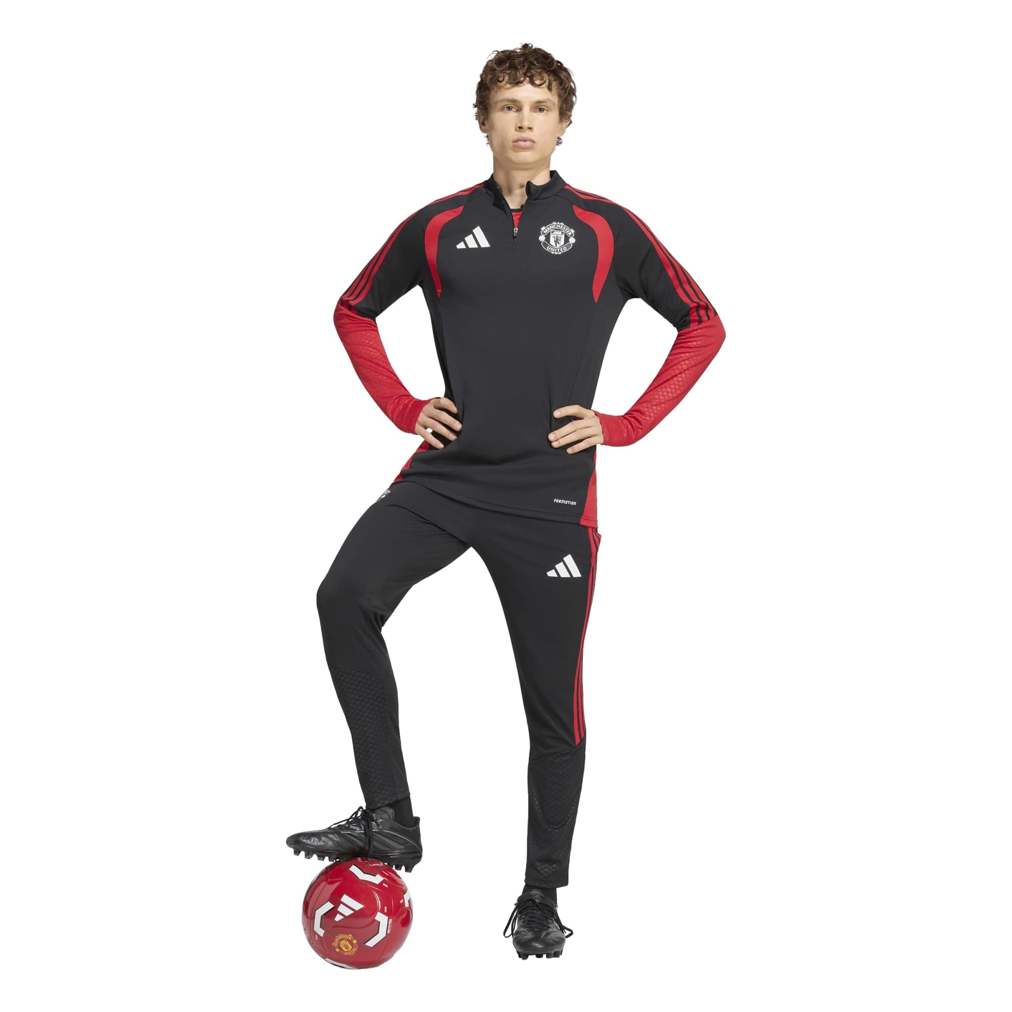 Manchester United adidas Training Top - Black, , rebel_hi-res