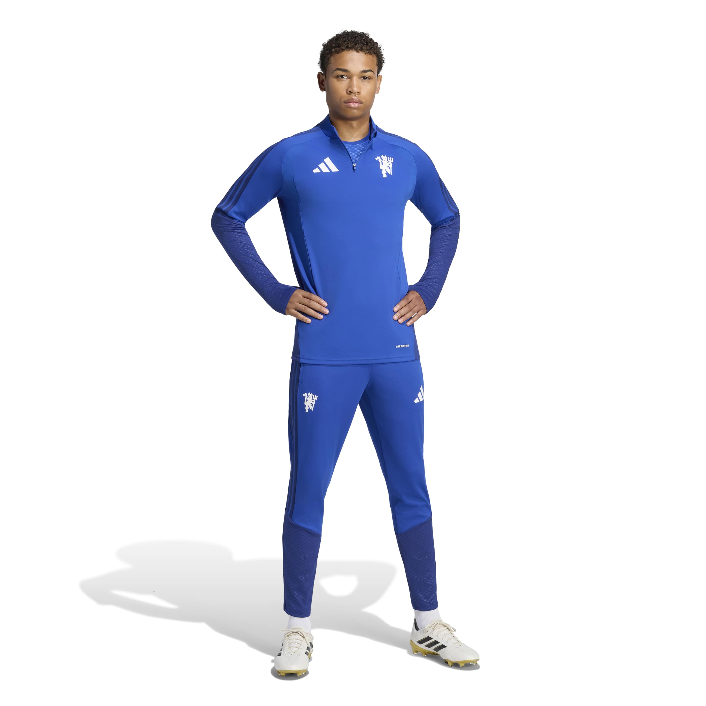 Manchester United adidas Cup Training Top - Royal, , rebel_hi-res