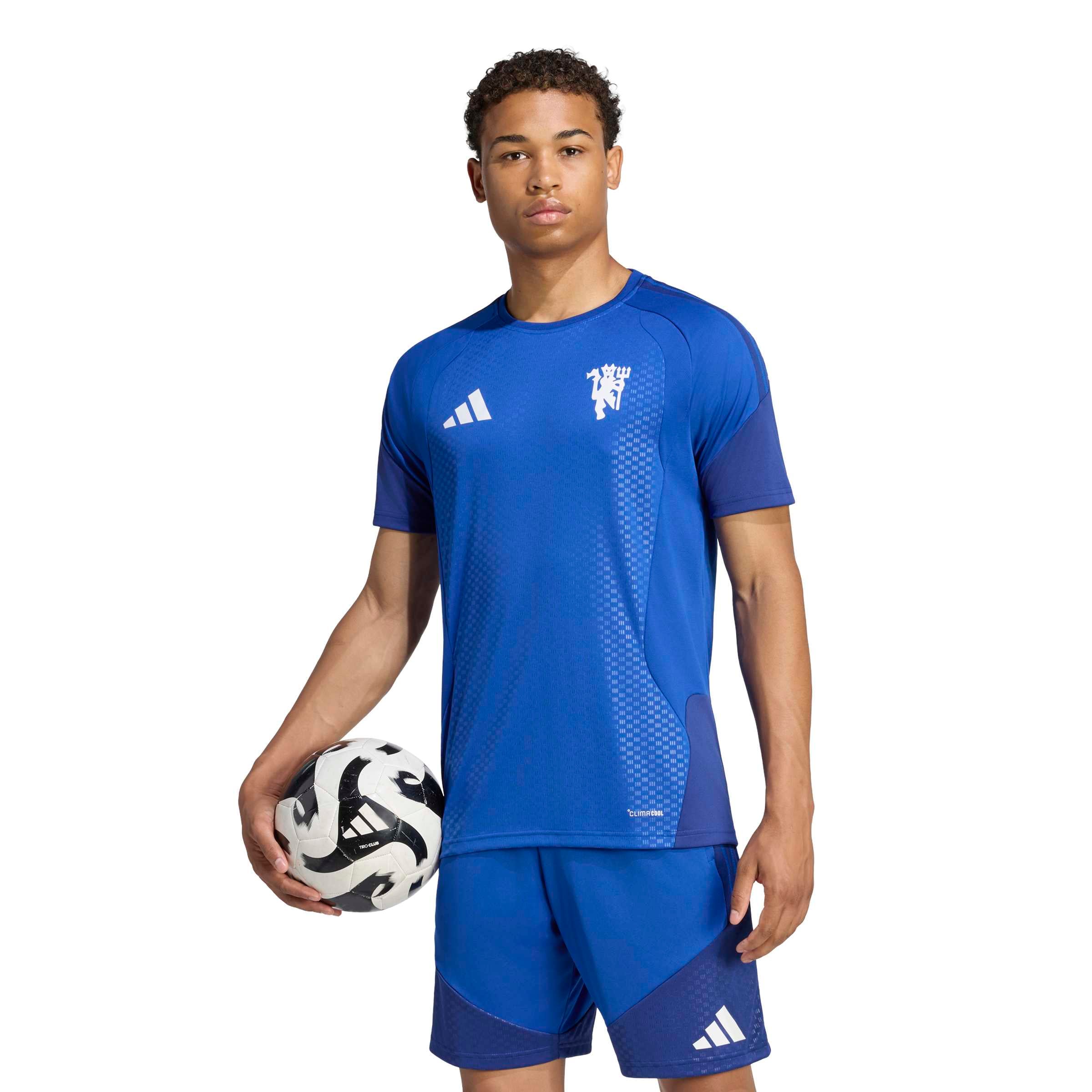 Manchester United adidas Cup Training Jersey - Royal, , rebel_hi-res