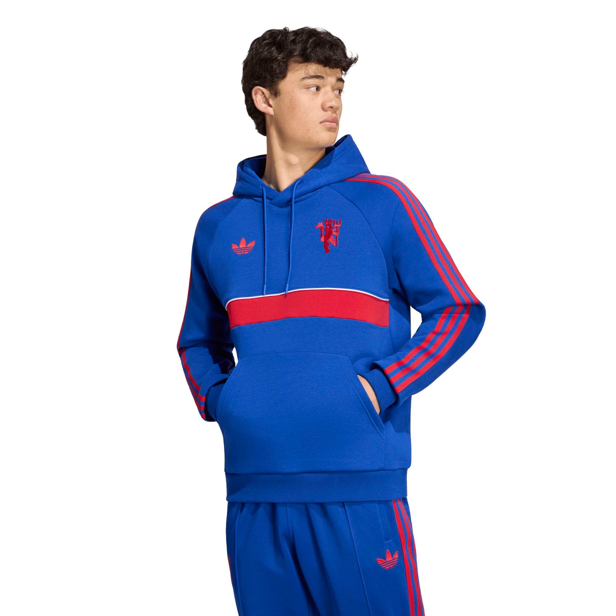 Manchester United adidas Originals Hoodie - Royal, , rebel_hi-res