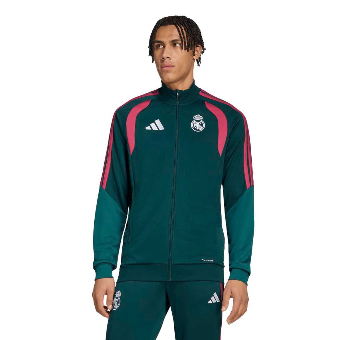 Real Madrid adidas Training Tracksuit - Dark Green, , rebel_hi-res