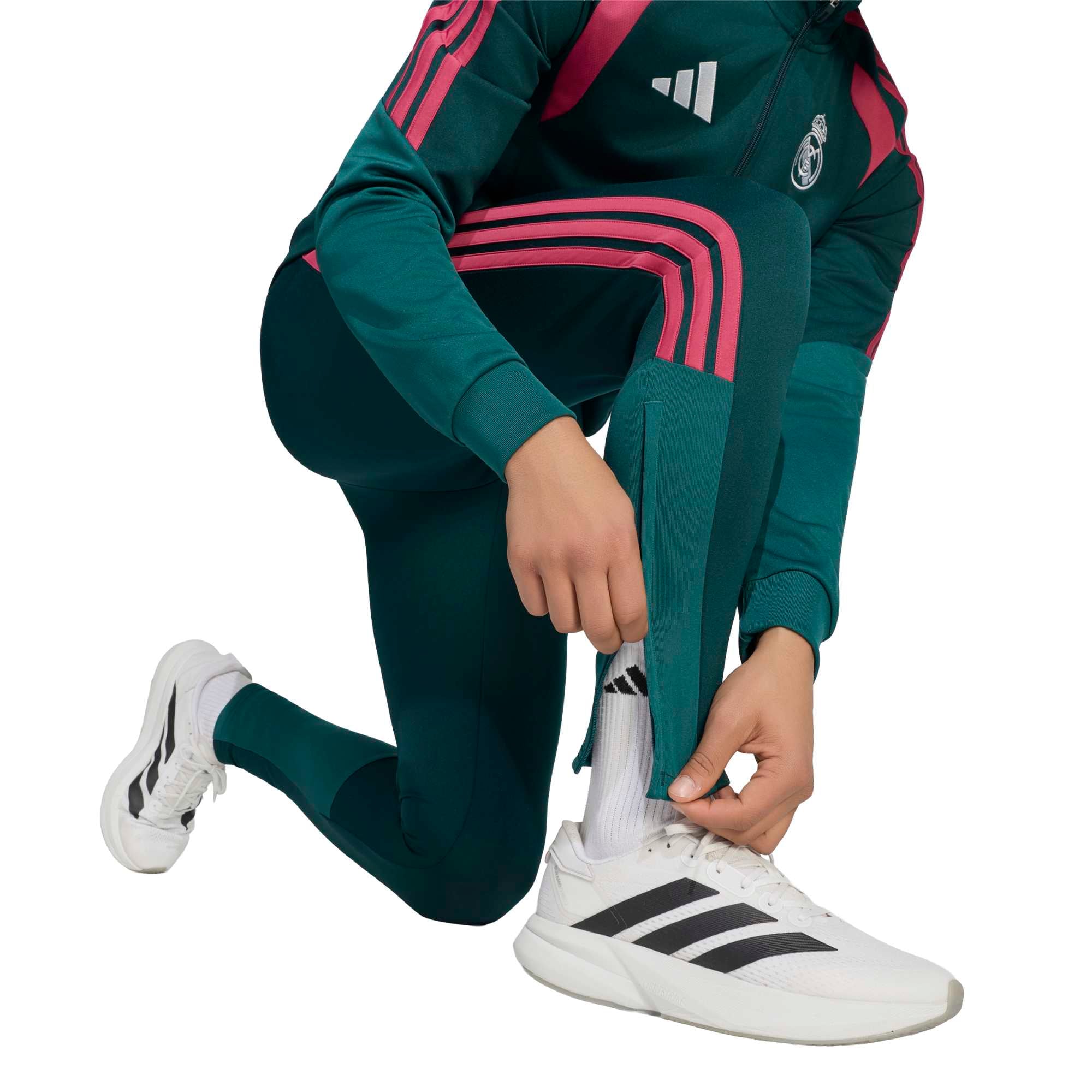 Real Madrid adidas Training Tracksuit - Dark Green, , rebel_hi-res