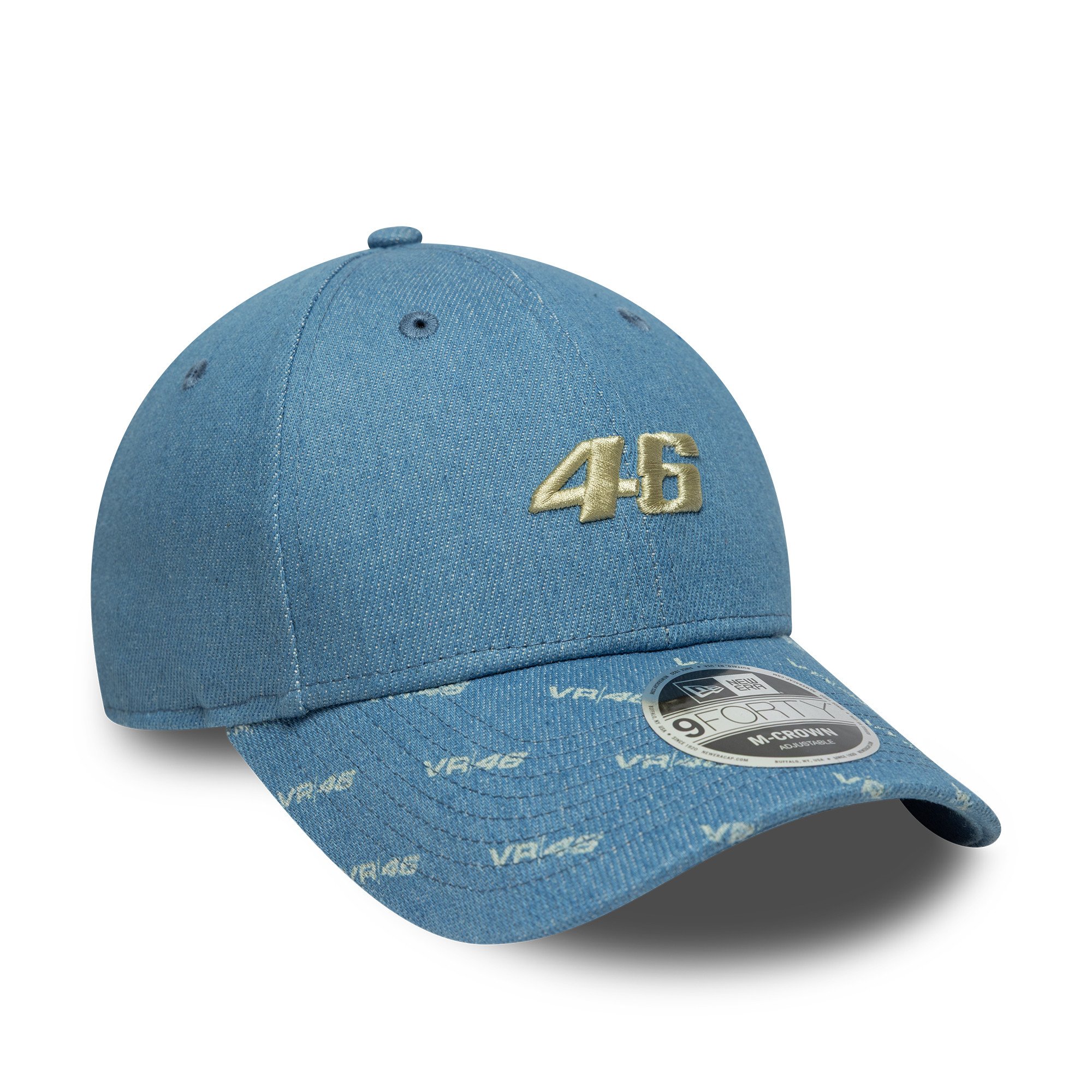 VR46 Racing New Era Denim 9FORTY Cap- Unisex, , rebel_hi-res