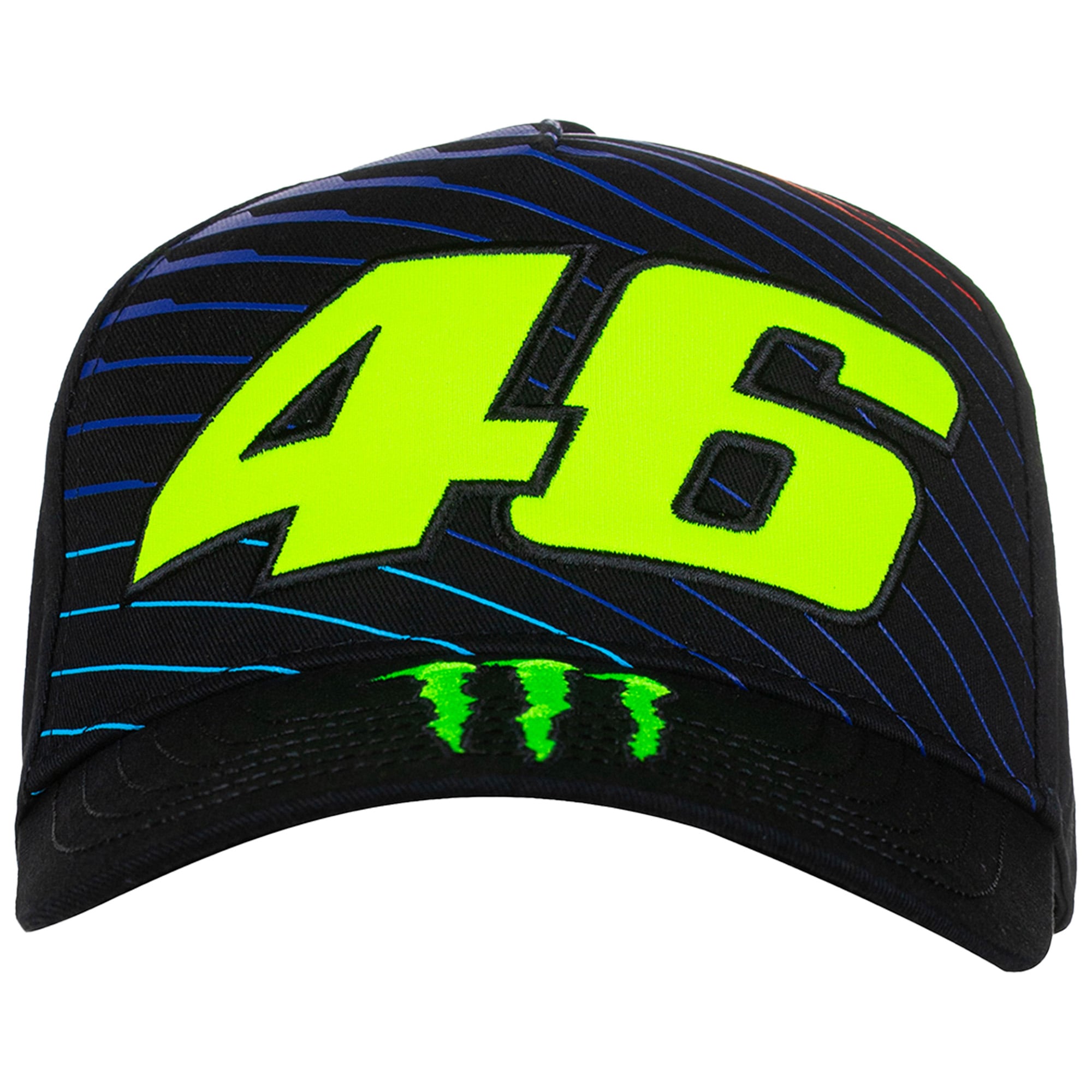 VR46 Racing Valentino Rossi X Monster Curved Visor Cap - Unisex, , rebel_hi-res
