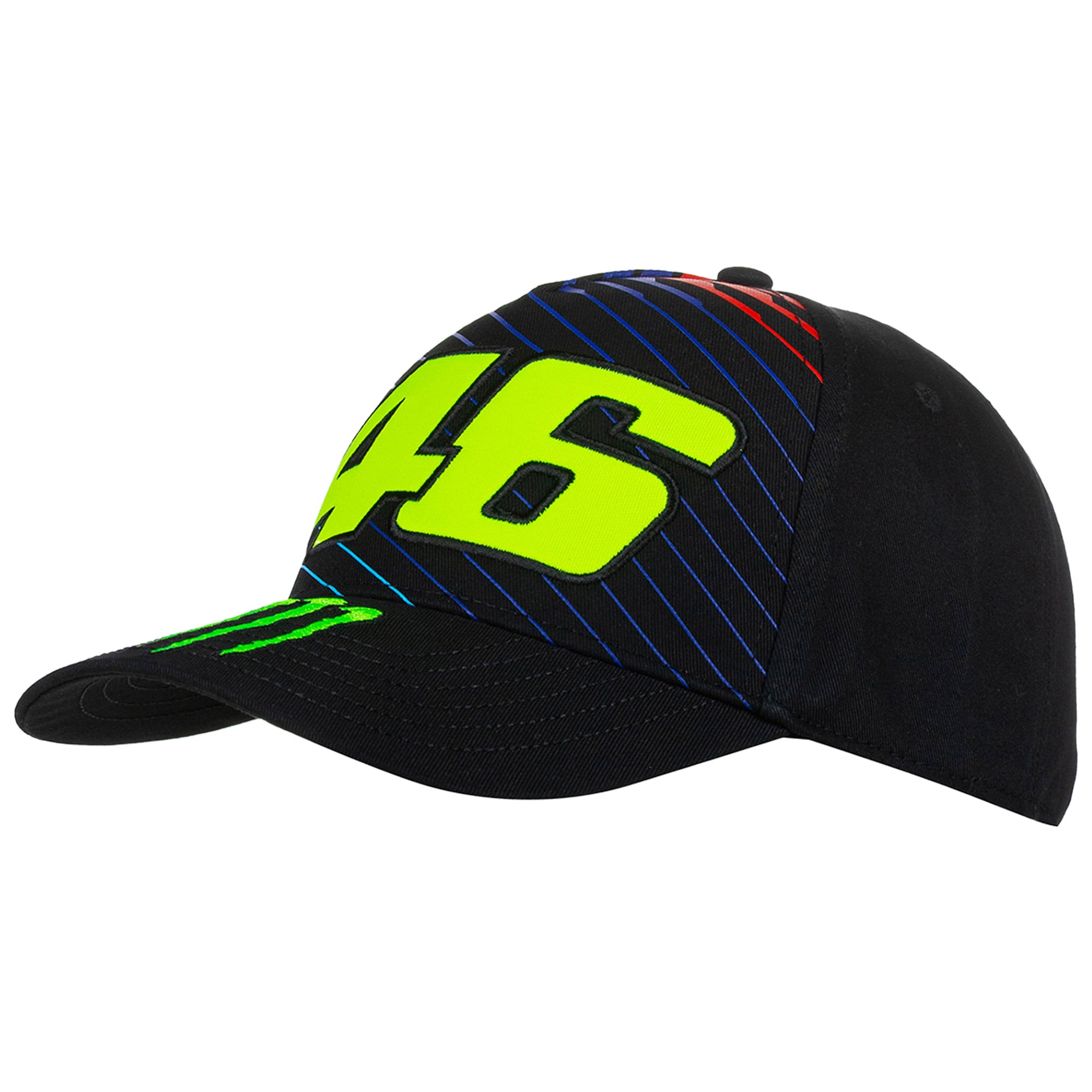 VR46 Racing Valentino Rossi X Monster Curved Visor Cap - Unisex, , rebel_hi-res