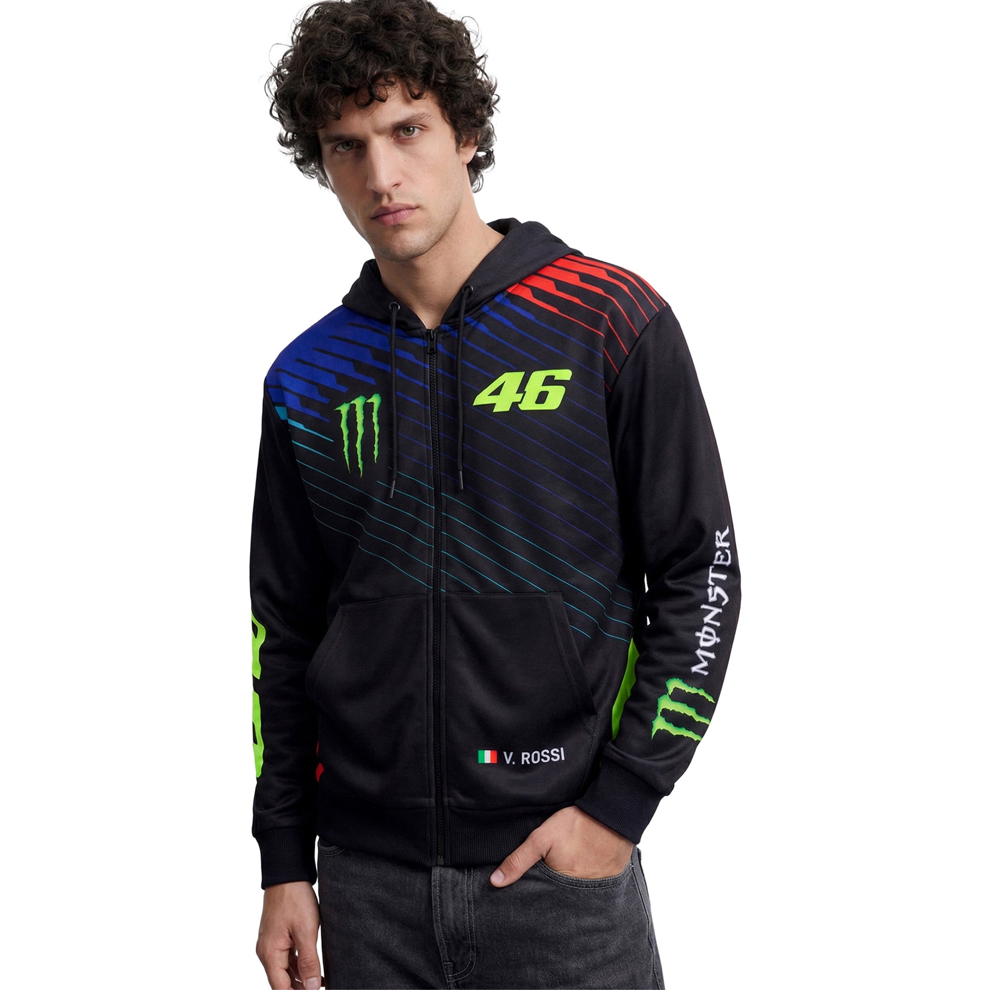 VR46 Racing Valentino Rossi X Monster Hoodie - Unisex, , rebel_hi-res