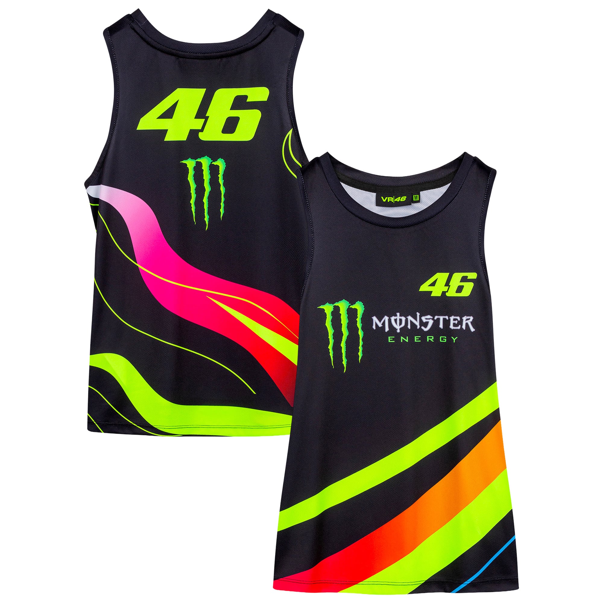 VR46 Racing Valentino Rossi X Monster Poly Tank Top - Womens, , rebel_hi-res