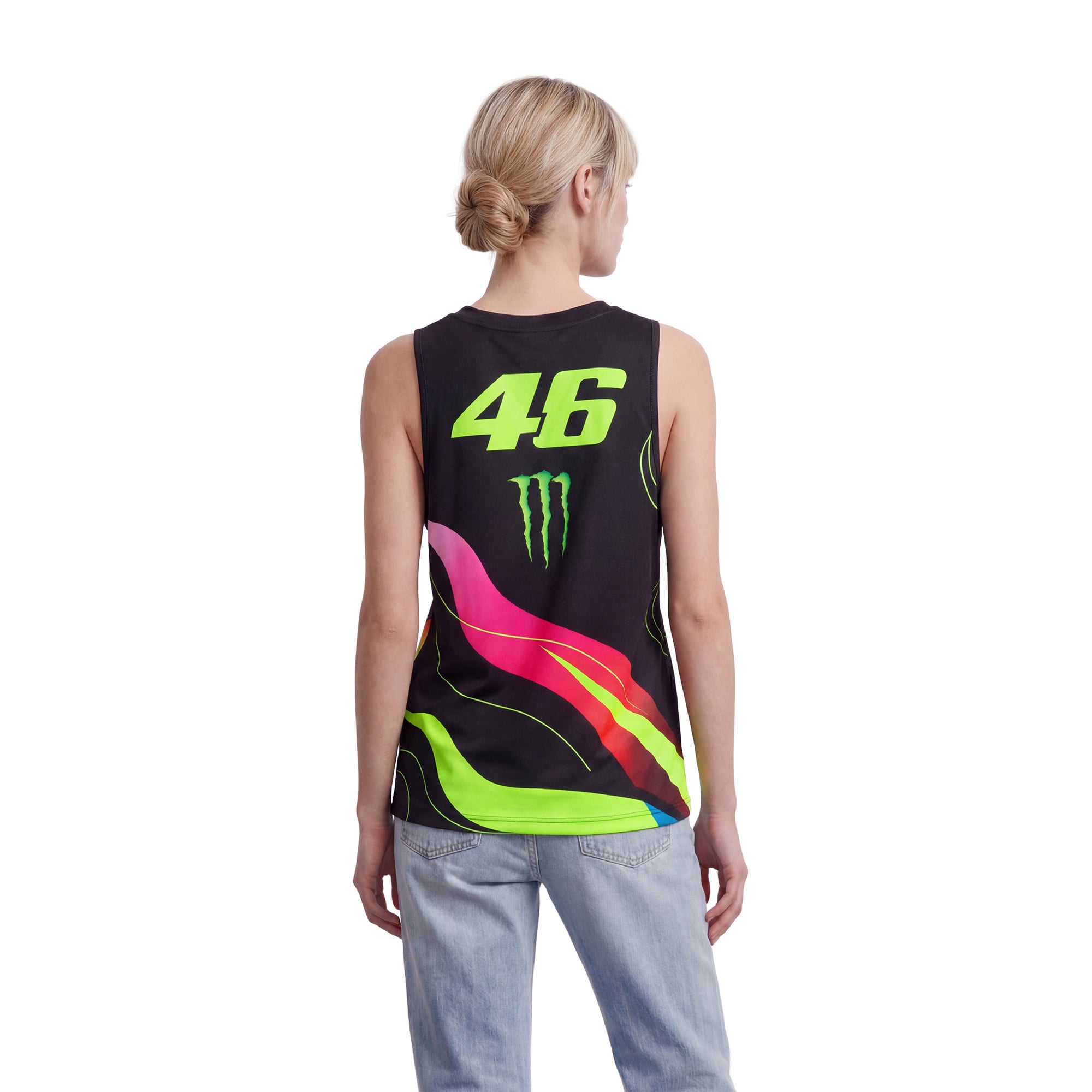 VR46 Racing Valentino Rossi X Monster Poly Tank Top - Womens, , rebel_hi-res