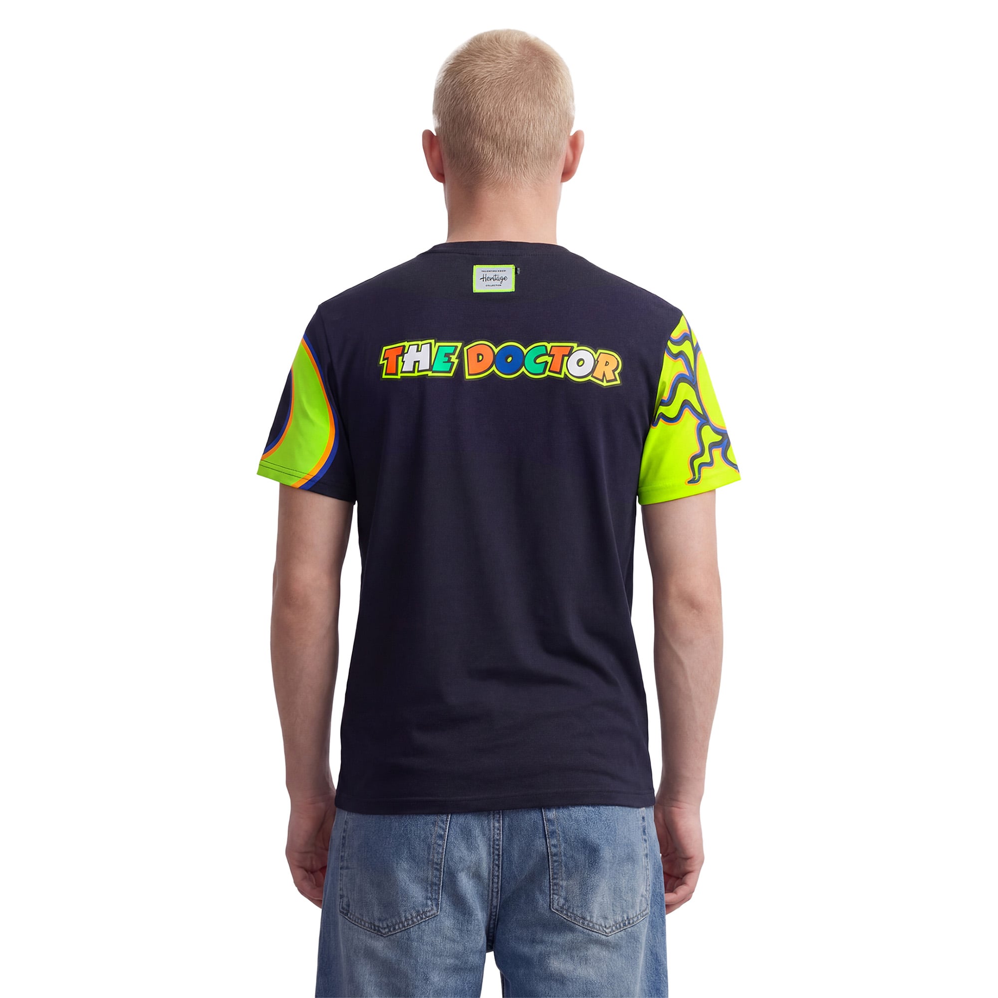 VR46 Racing Valentino Rossi Heritage Graphic T-Shirt- Unisex - Blue, , rebel_hi-res
