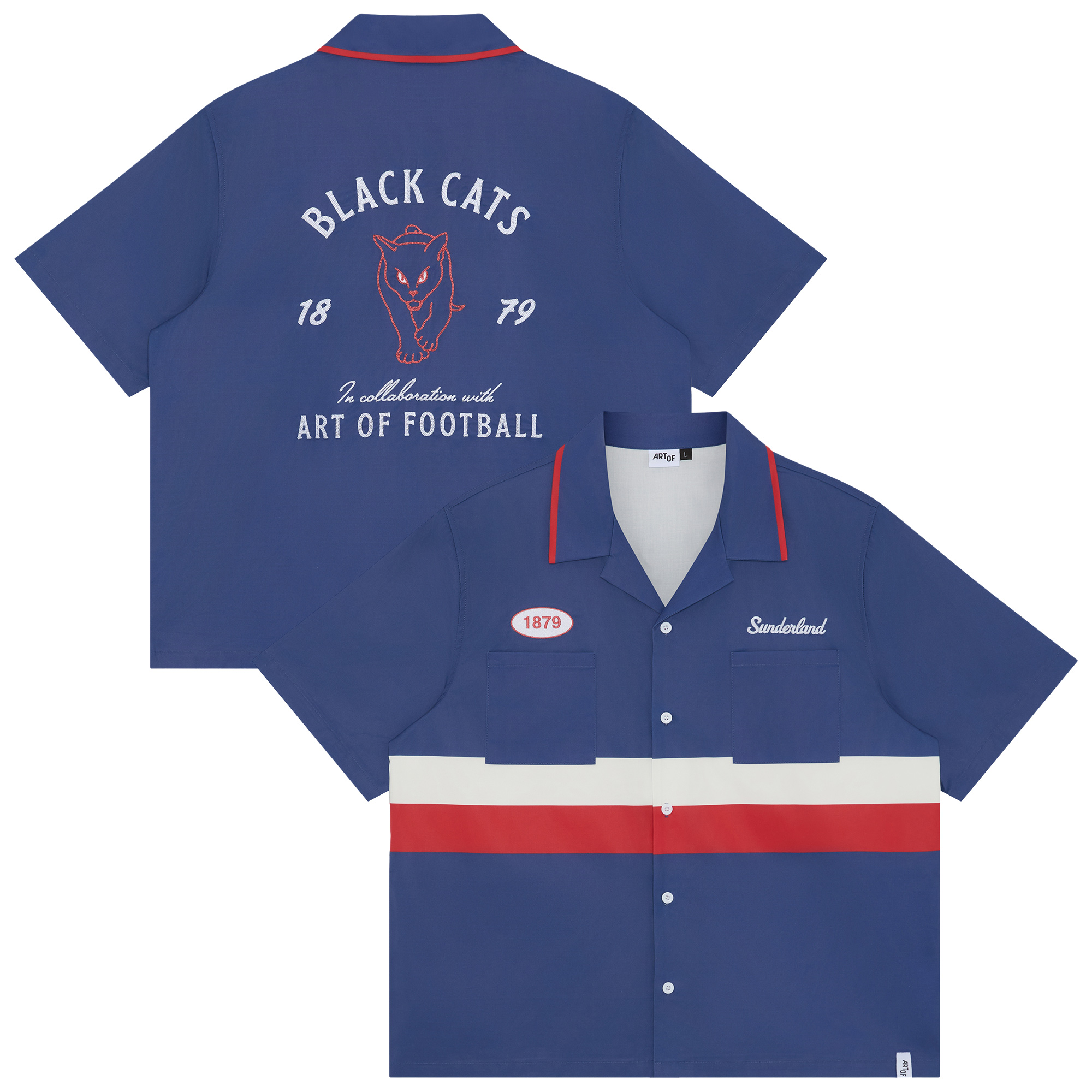 Sunderland x Art of Bowling Shirt - Navy - Unisex, , rebel_hi-res