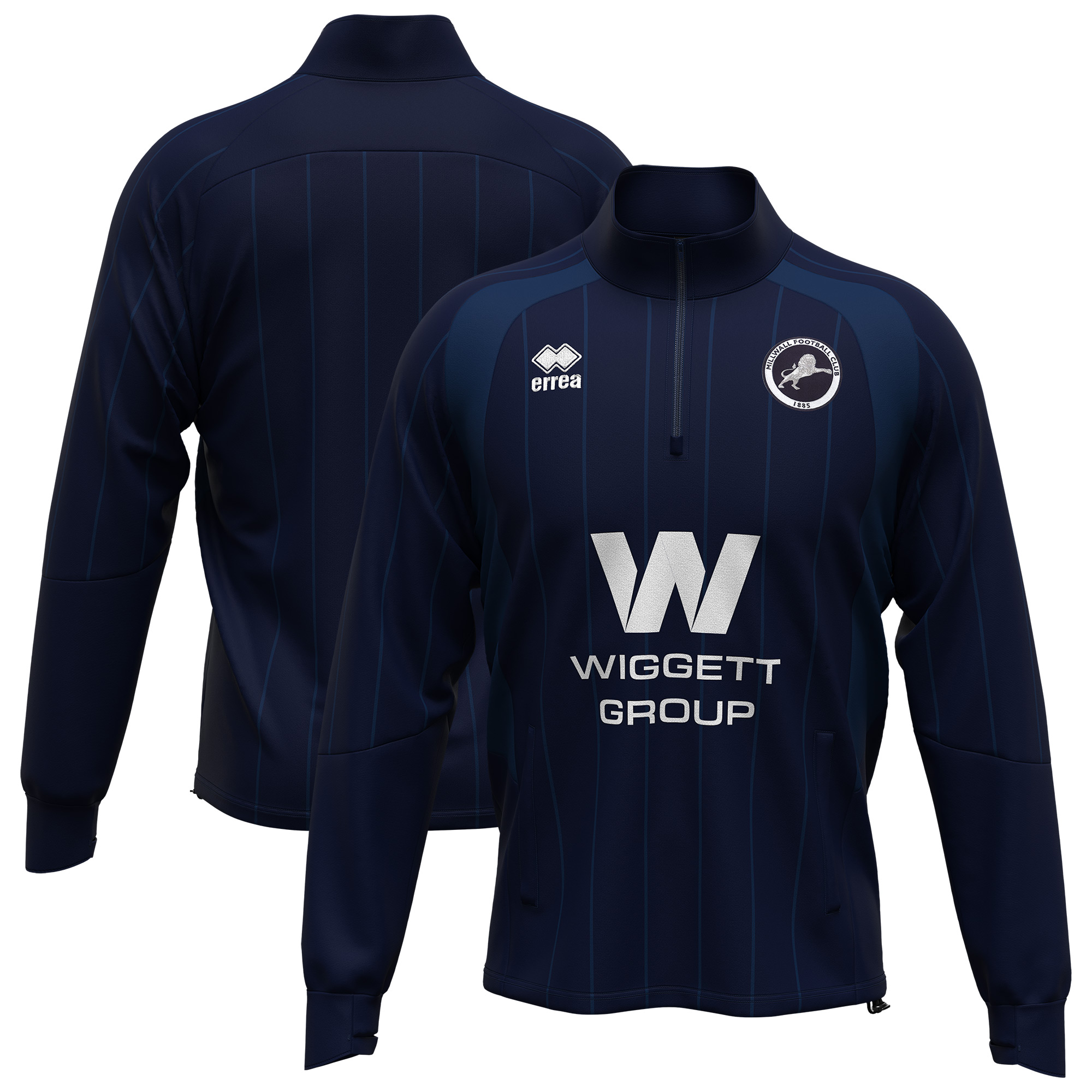 Millwall FC Errea Home Pre Match Jacket - Navy, , rebel_hi-res