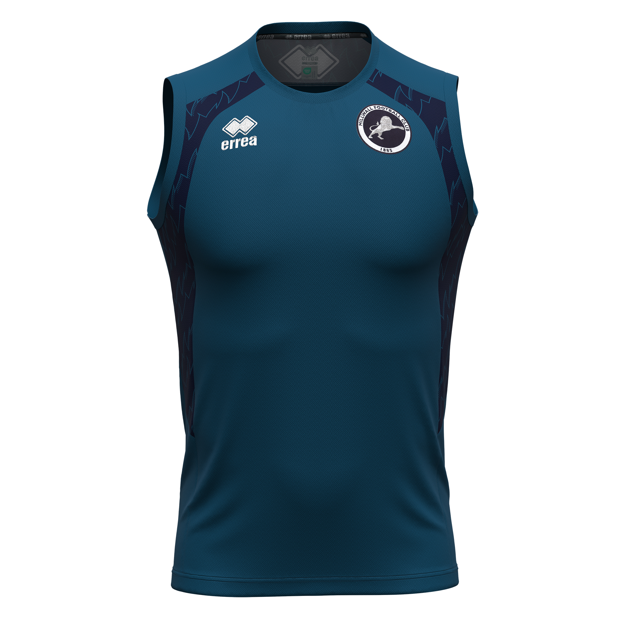 Millwall FC Errea Player Sleeveless Training Top - Petrol Blue, , rebel_hi-res