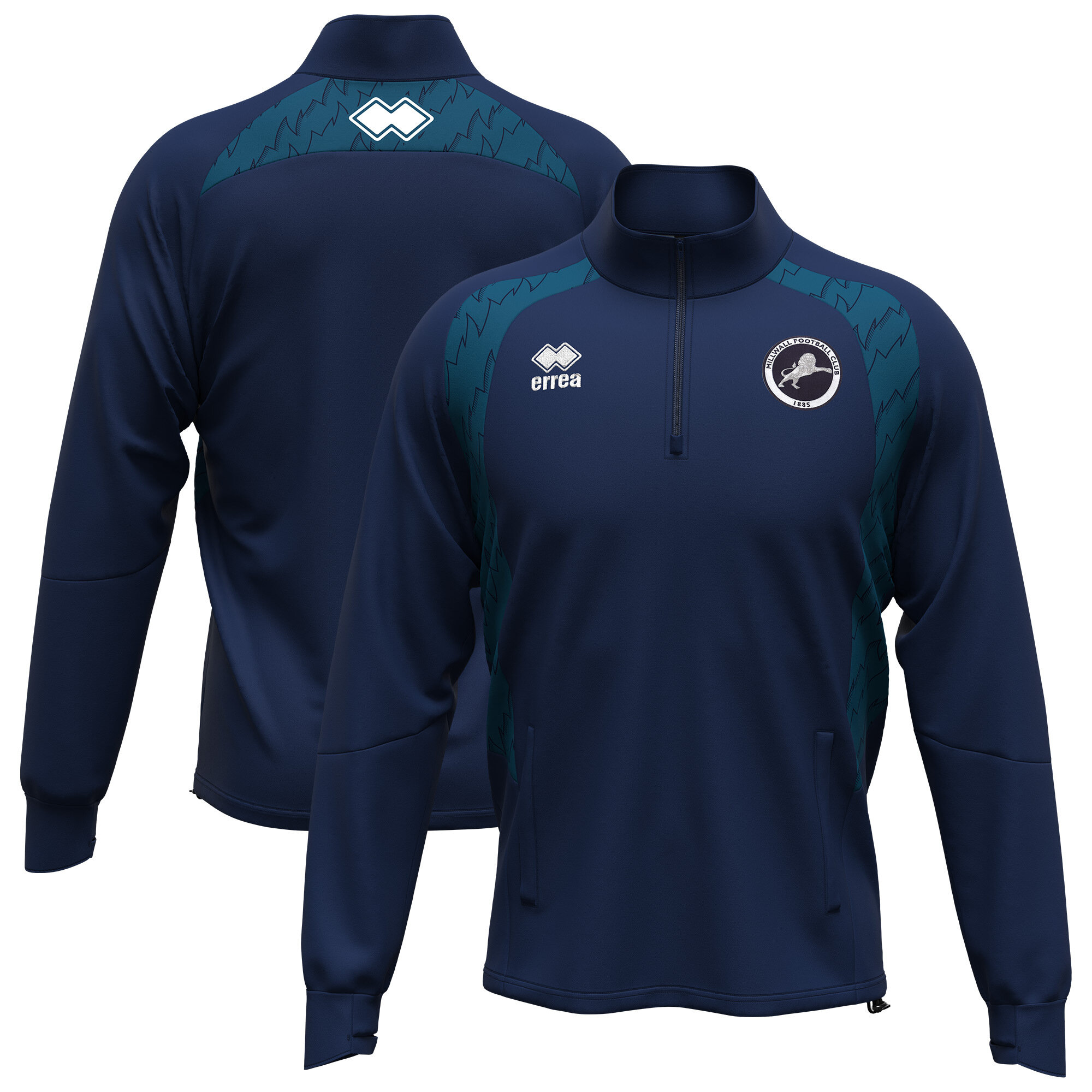 Millwall FC Errea Staff Midlayer Training Top - Navy, , rebel_hi-res