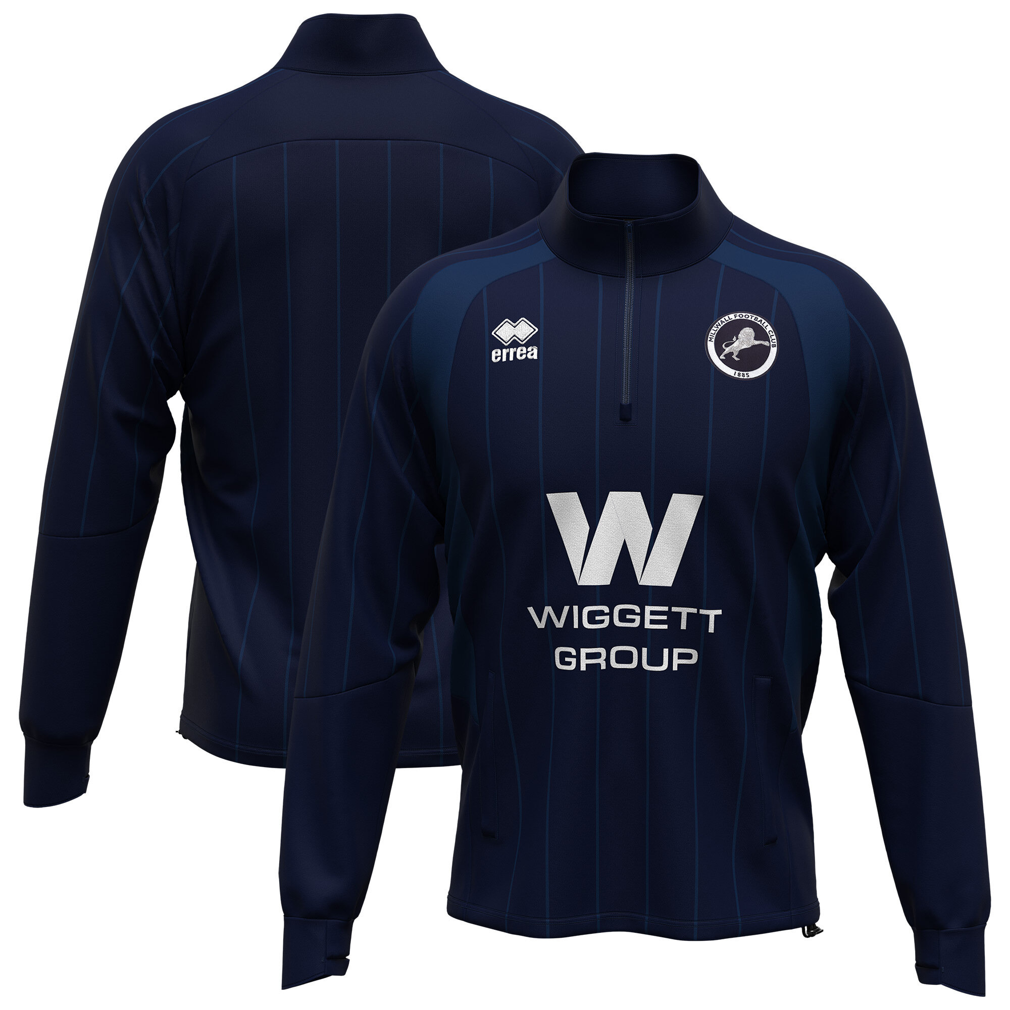Millwall FC Errea Home Pre Match Jacket - Navy - Kids, , rebel_hi-res