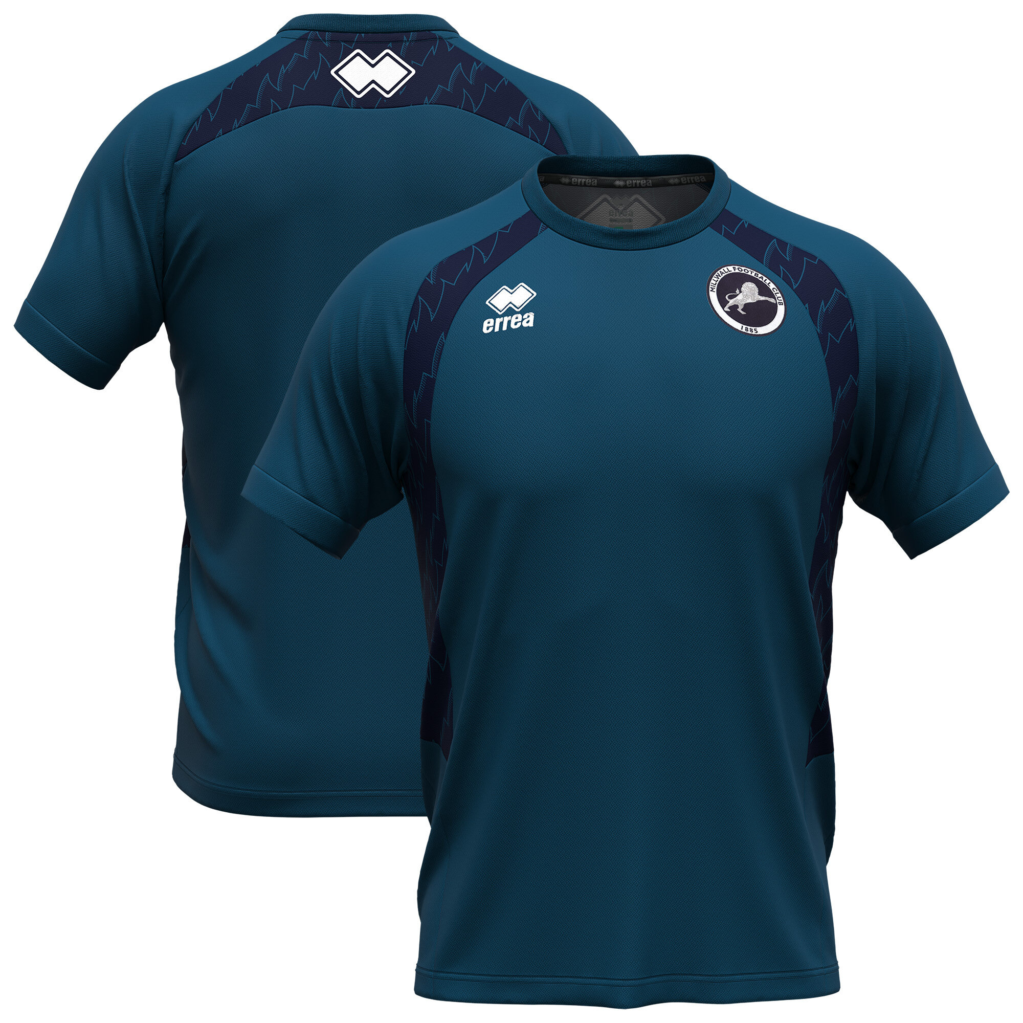 Millwall FC Errea Players Training Top - Petrol Blue - Kids, , rebel_hi-res