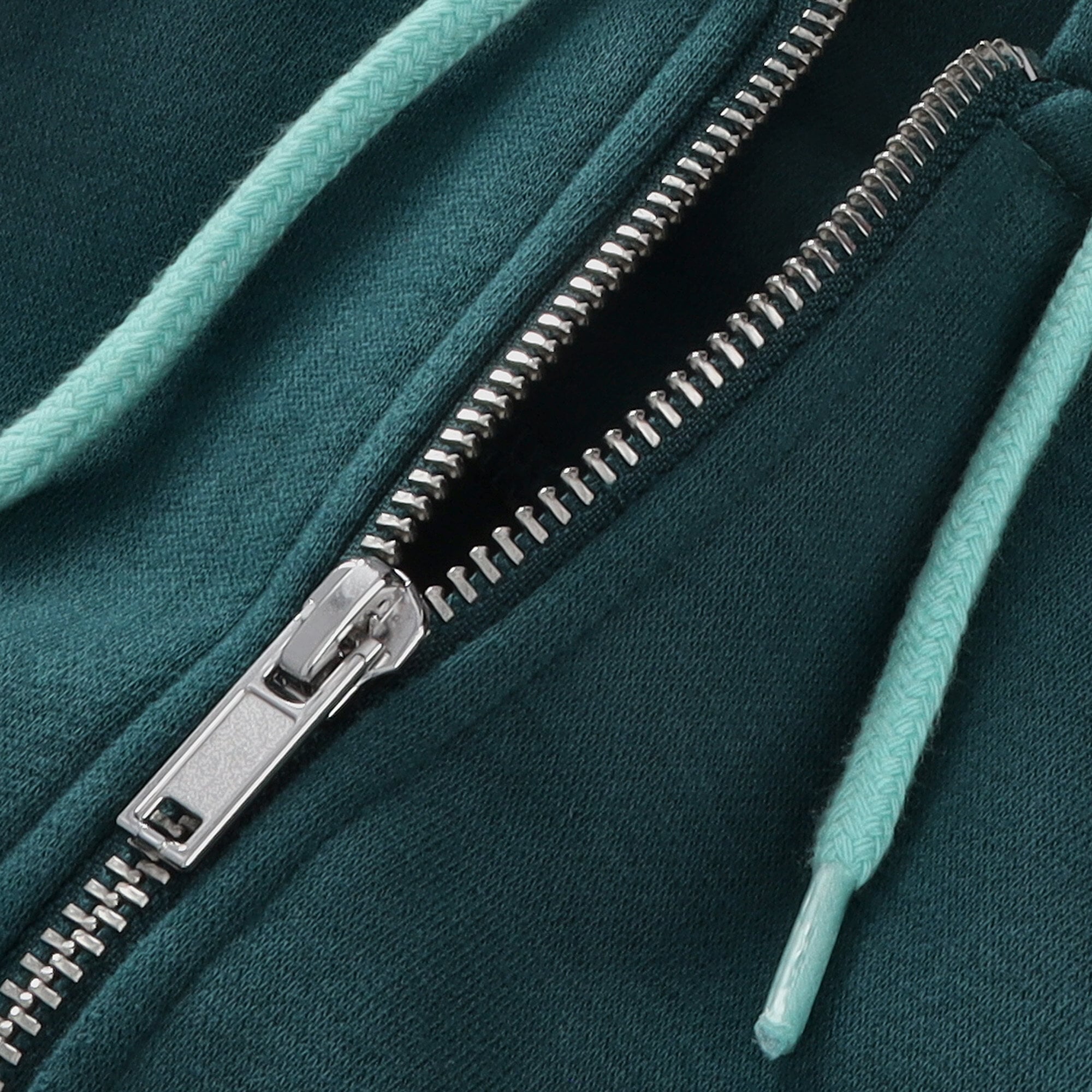 Everton Essentials Full Zip Hoodie - Marine Green - Mens, , rebel_hi-res