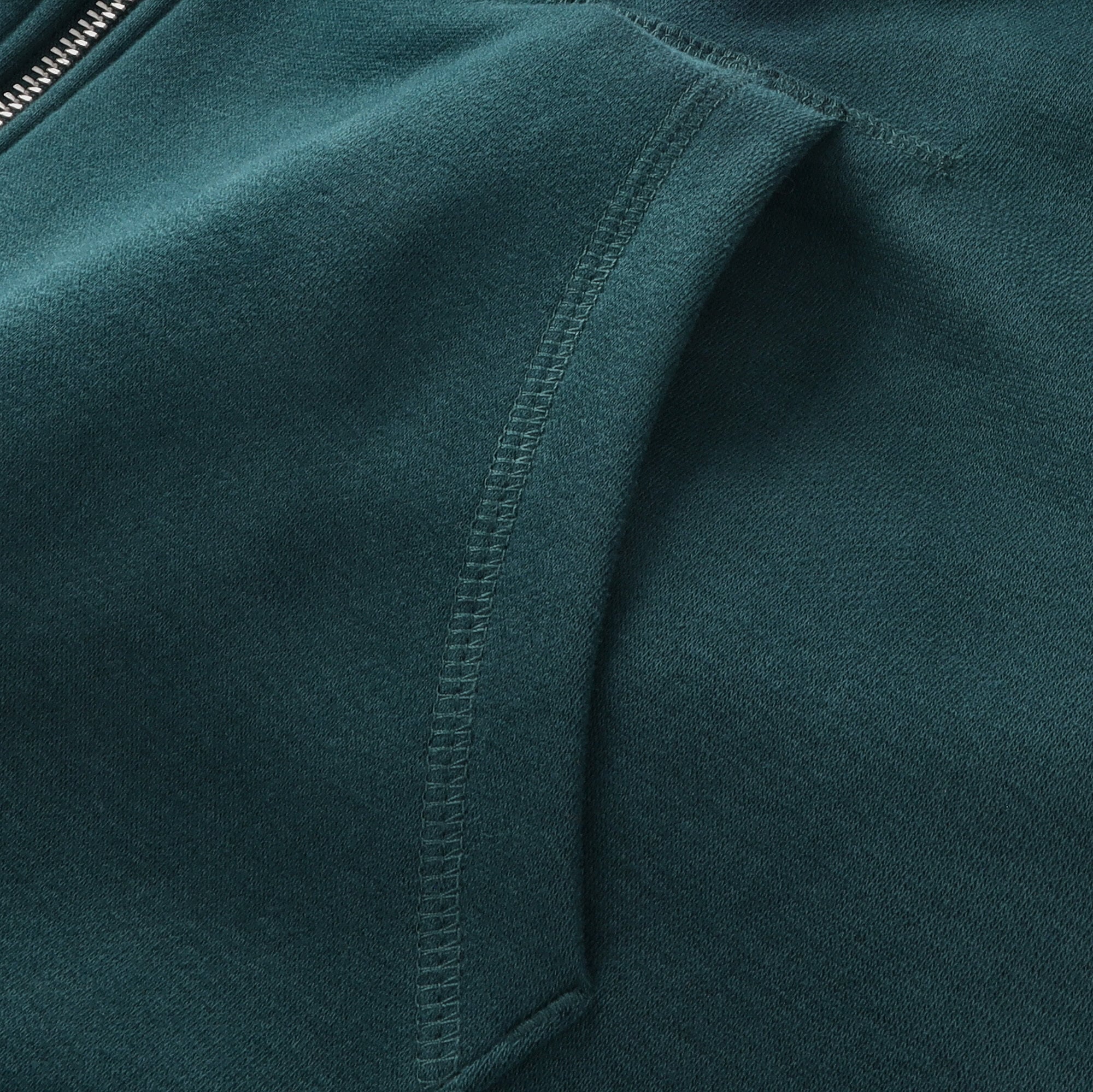 Everton Essentials Full Zip Hoodie - Marine Green - Mens, , rebel_hi-res
