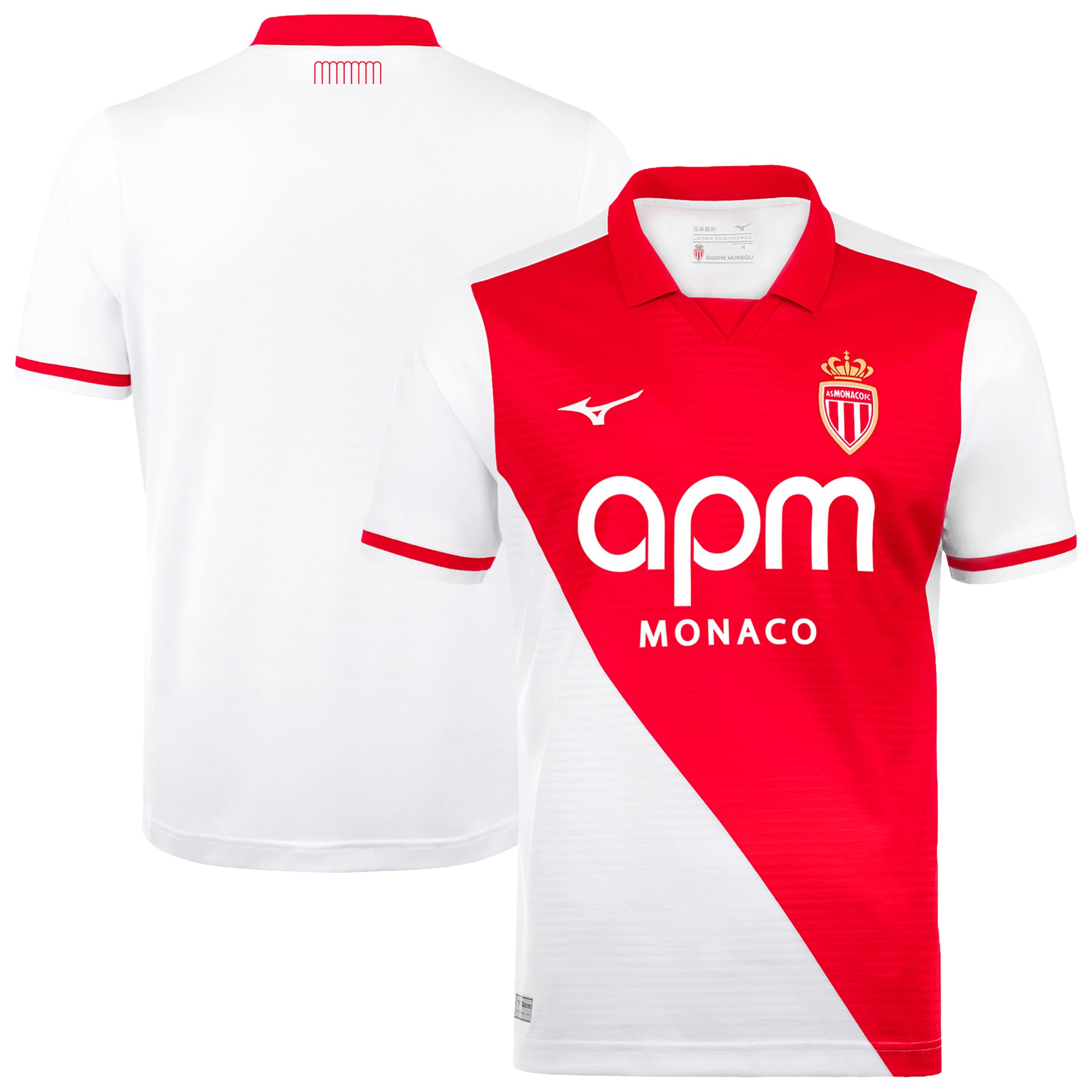 AS Monaco Mizuno Home Shirt 2026-27, , rebel_hi-res