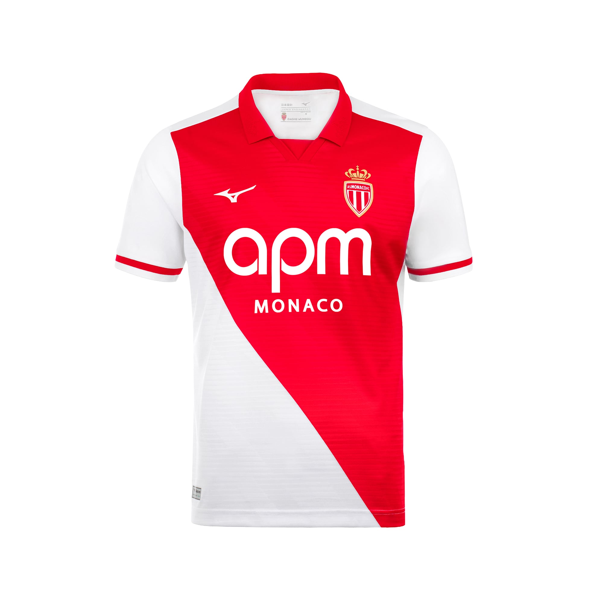 AS Monaco Mizuno Home Shirt 2026-27, , rebel_hi-res