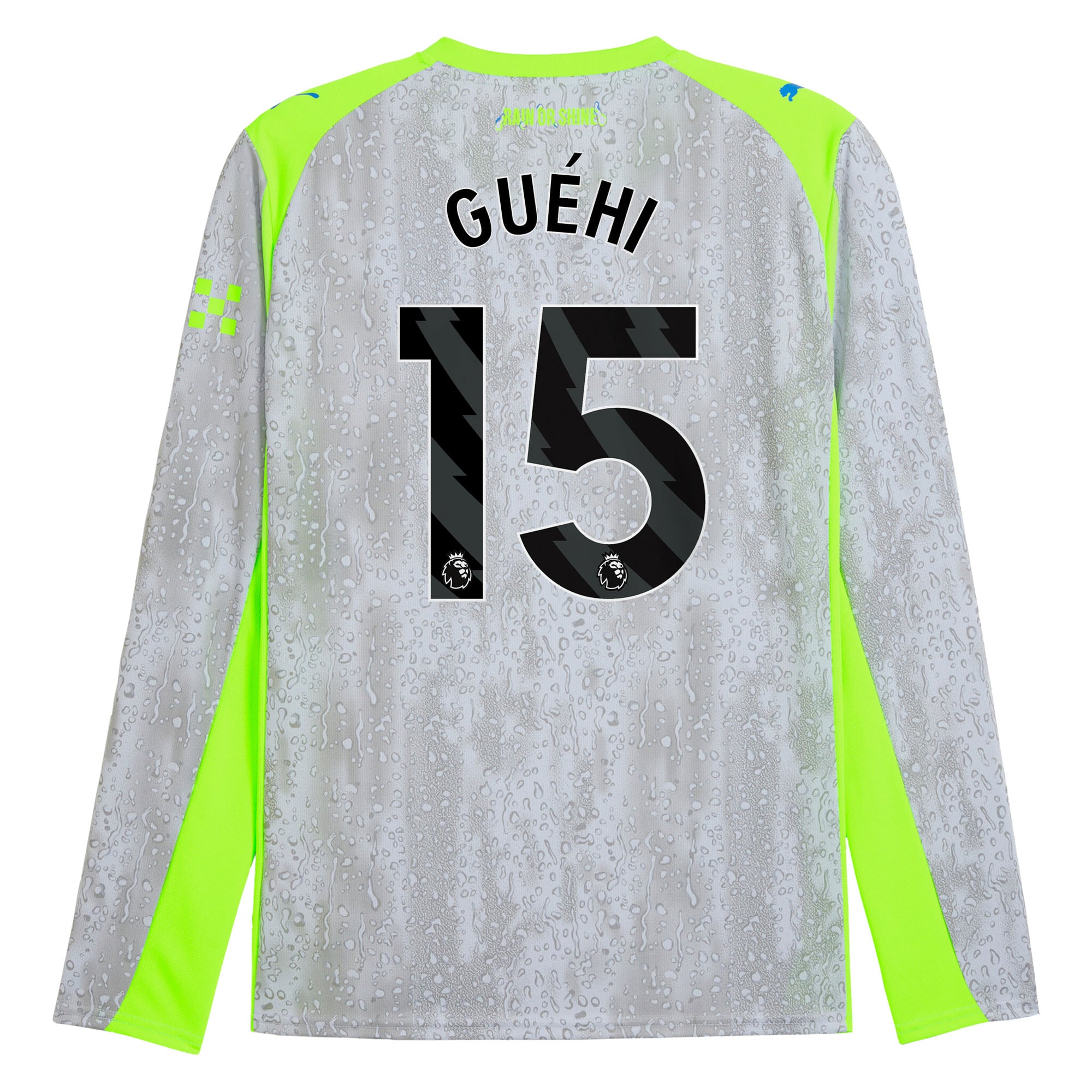 Manchester City PUMA Third Shirt 2025-26 - Long Sleeve with Gu&eacute;hi 15 printing, , rebel_hi-res