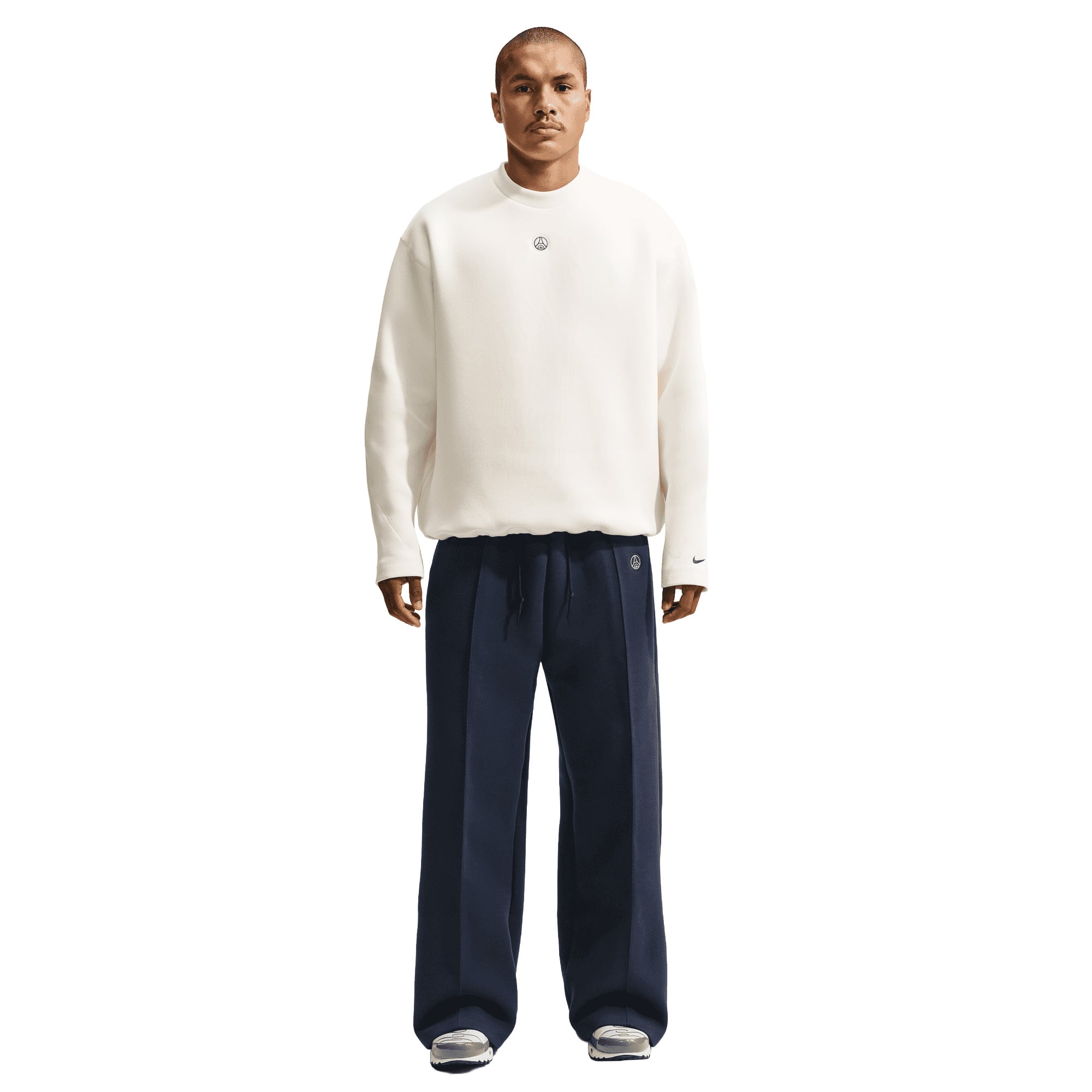 PSG Nike Tech Fleece Crew Sweatshirt - Sail, , rebel_hi-res