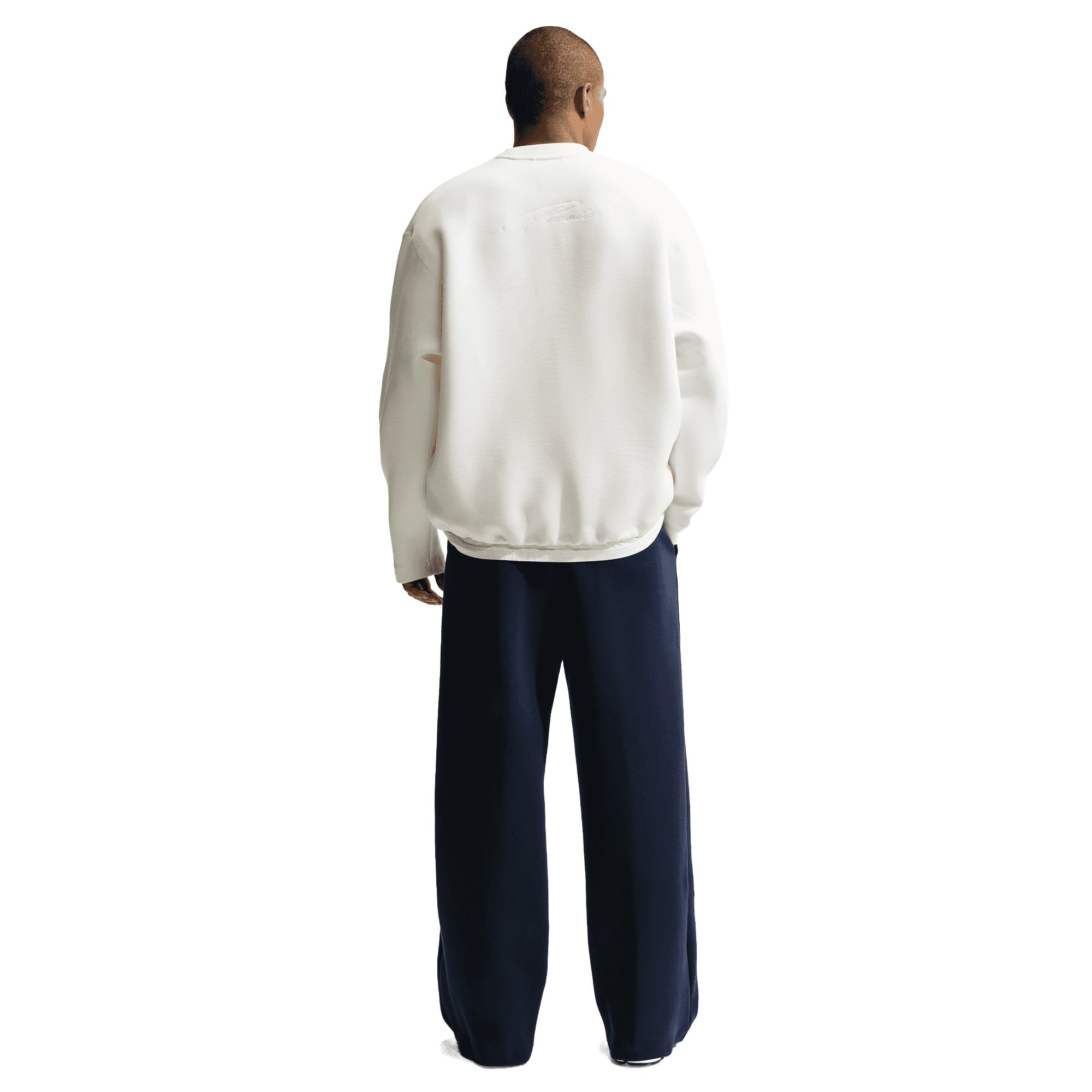 PSG Nike Tech Fleece Crew Sweatshirt - Sail, , rebel_hi-res