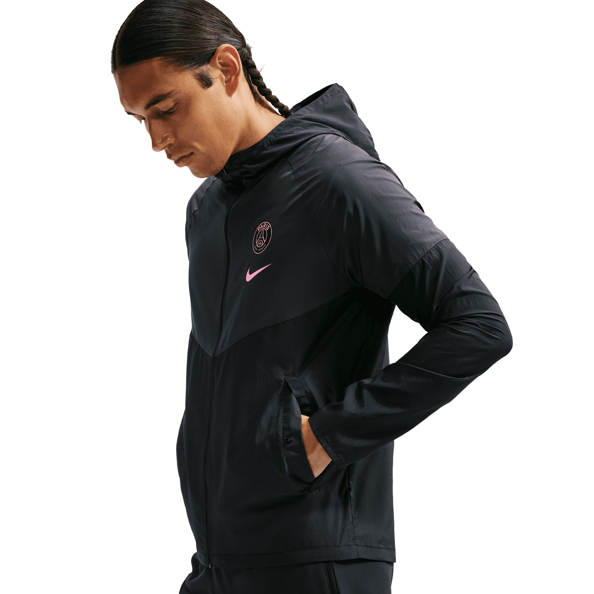 PSG Nike Run Jacket - Black, , rebel_hi-res