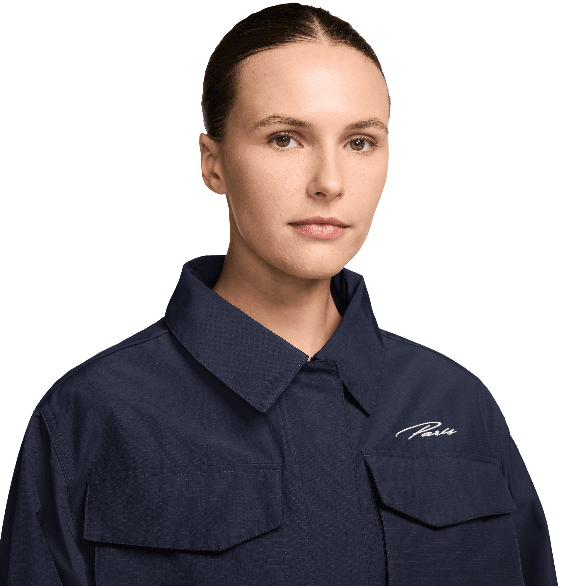 PSG Nike Essential Woven Cargo Jacket - College Navy - Womens, , rebel_hi-res