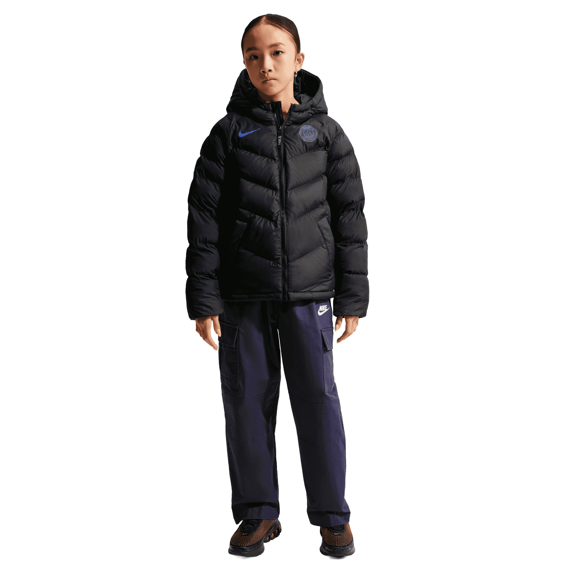 PSG Nike Synthetic Fill Hooded Jacket - Black, , rebel_hi-res