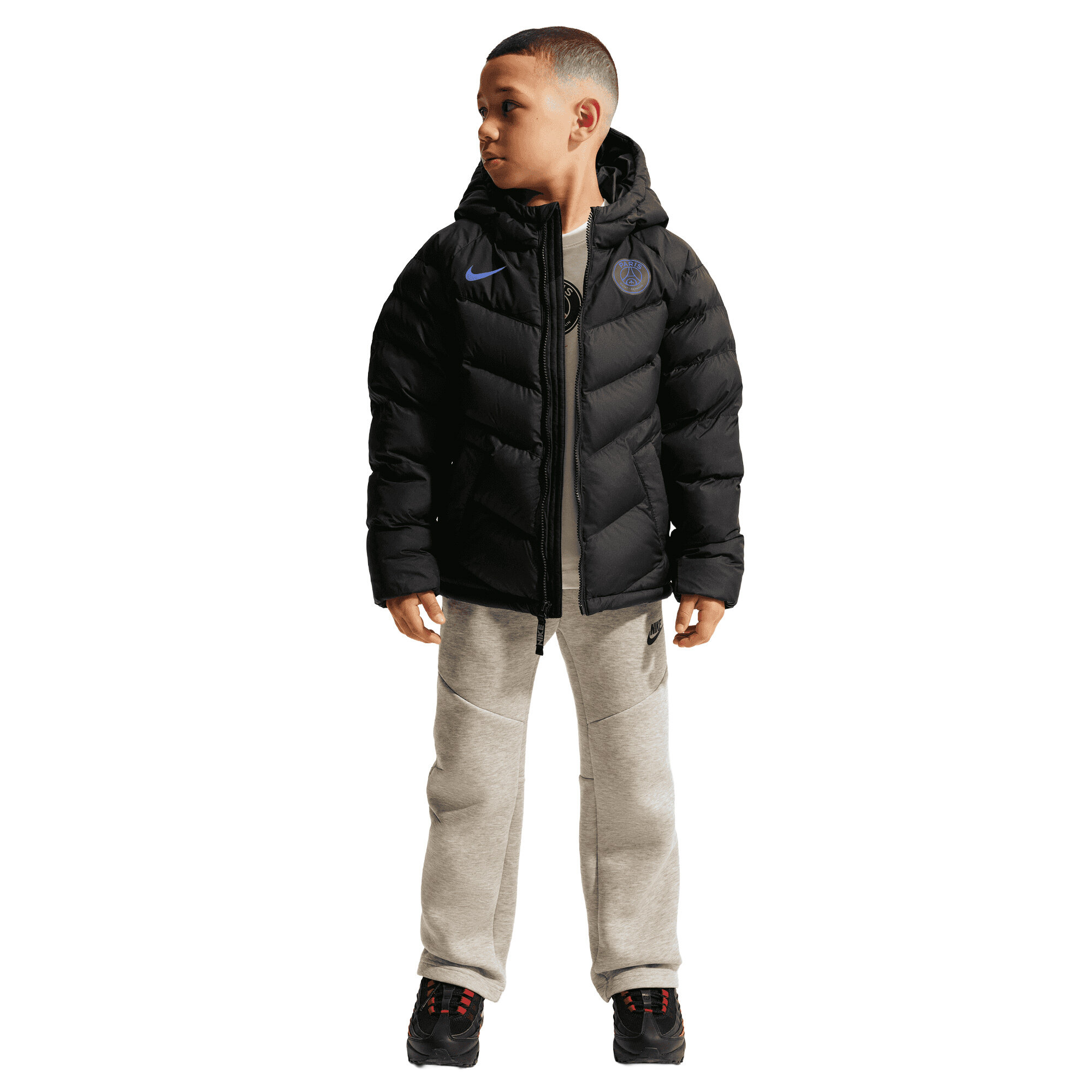 PSG Nike Synthetic Fill Hooded Jacket - Black, , rebel_hi-res