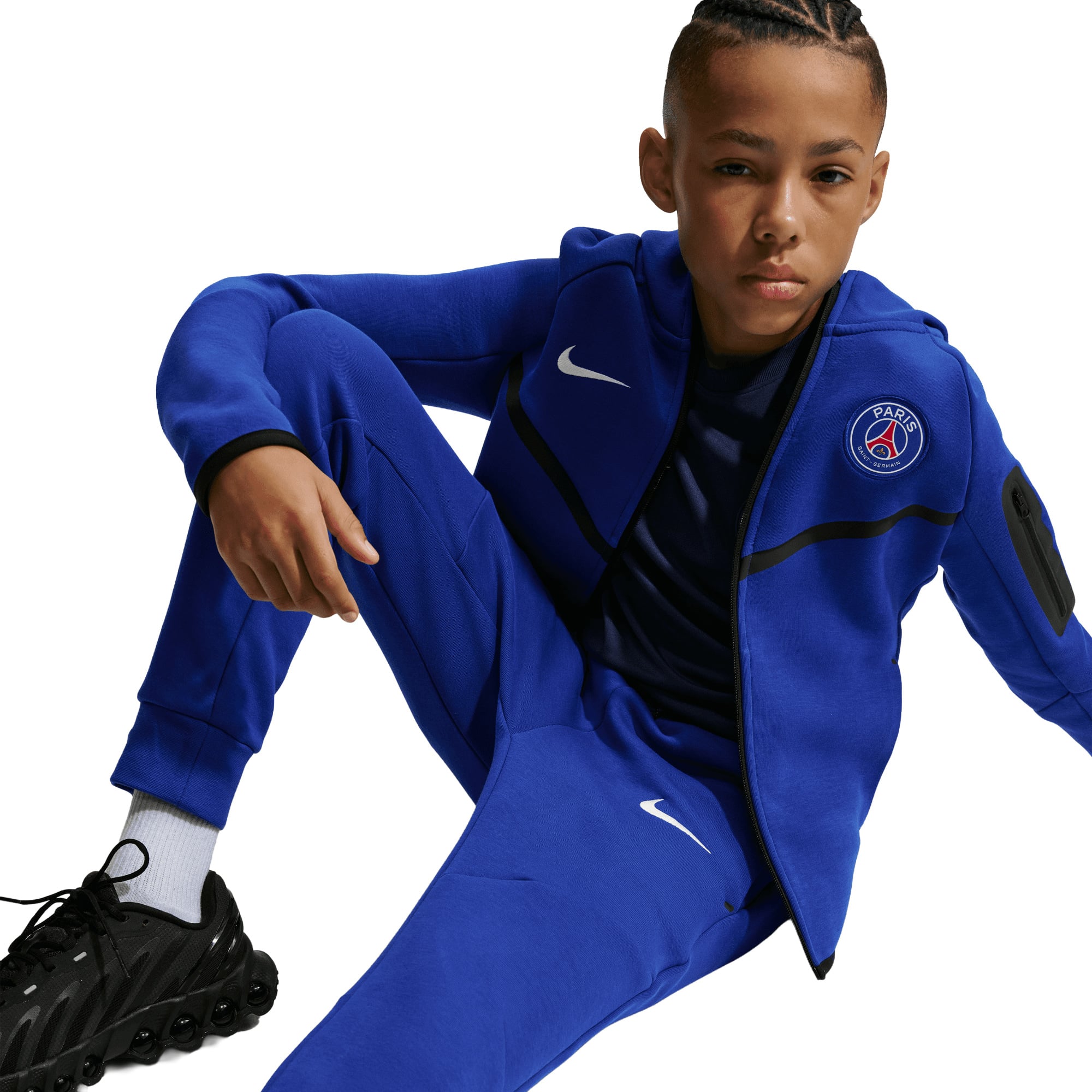 PSG Nike Tech Fleece Pants - Old Royal - Kids, , rebel_hi-res