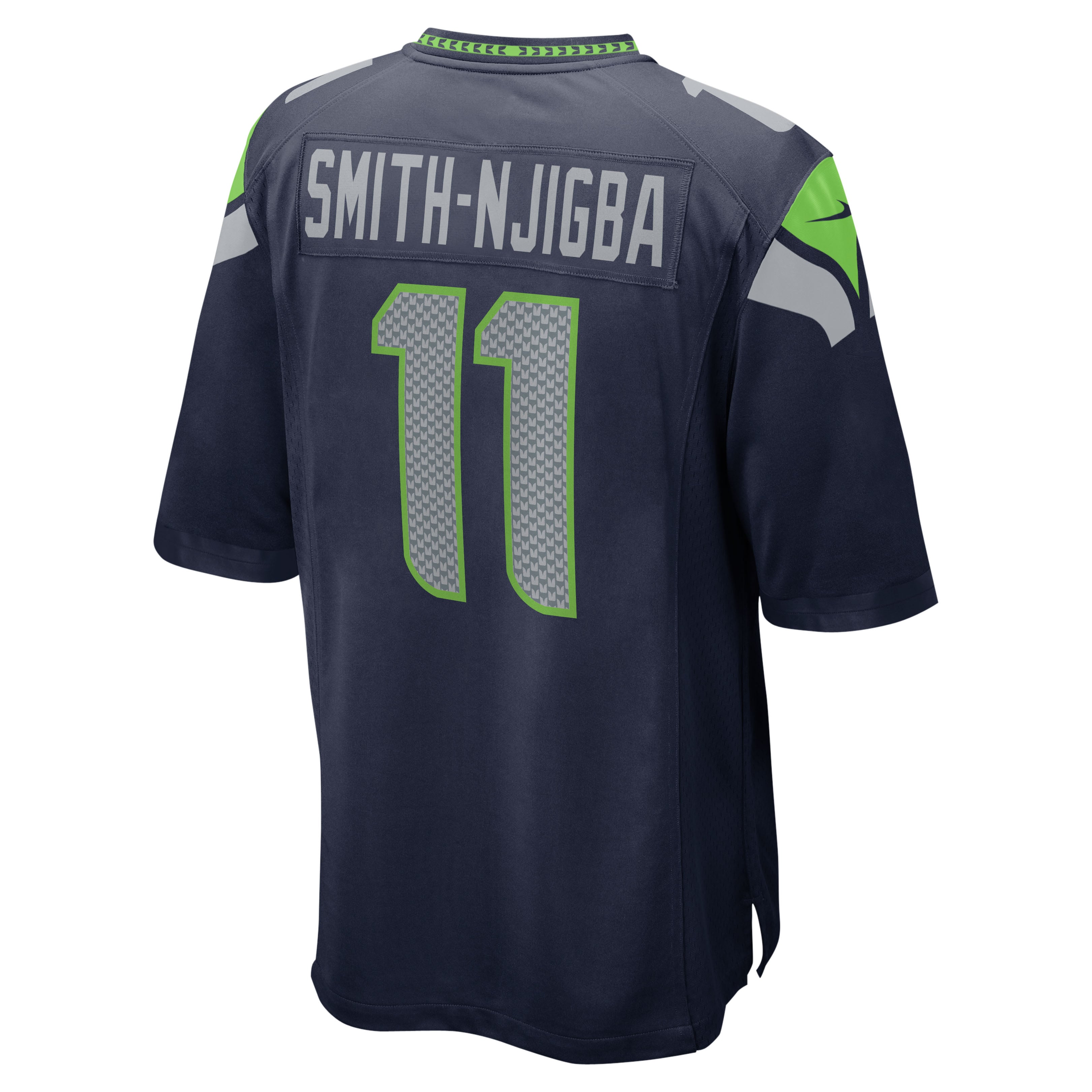 Seattle Seahawks&nbsp;Nike Home Game&nbsp;Super Bowl LX Patch Jersey - Navy - Jaxon Smith-Njigba - Mens, , rebel_hi-res
