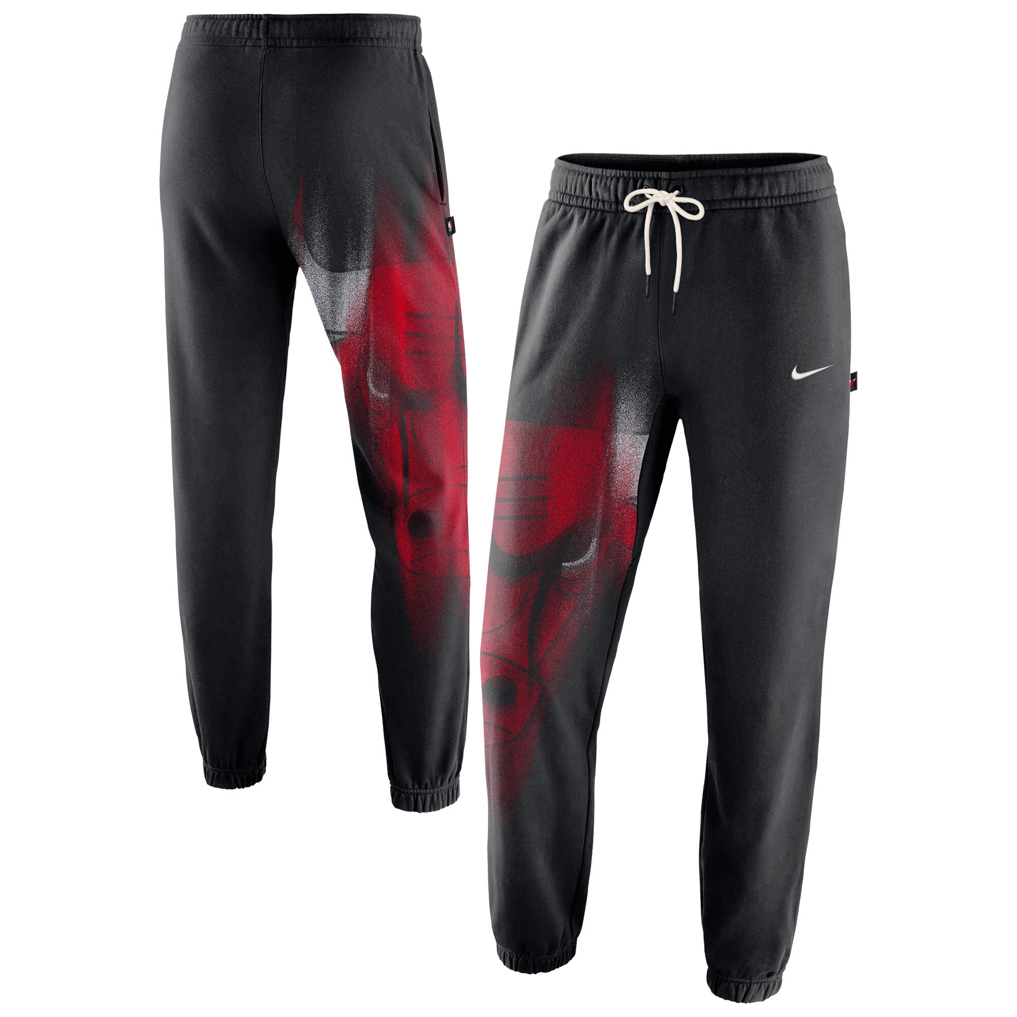 Chicago Bulls Nike 2026 Standard Issue Practice Icon Fleece Tapered Pants - Mens, , rebel_hi-res