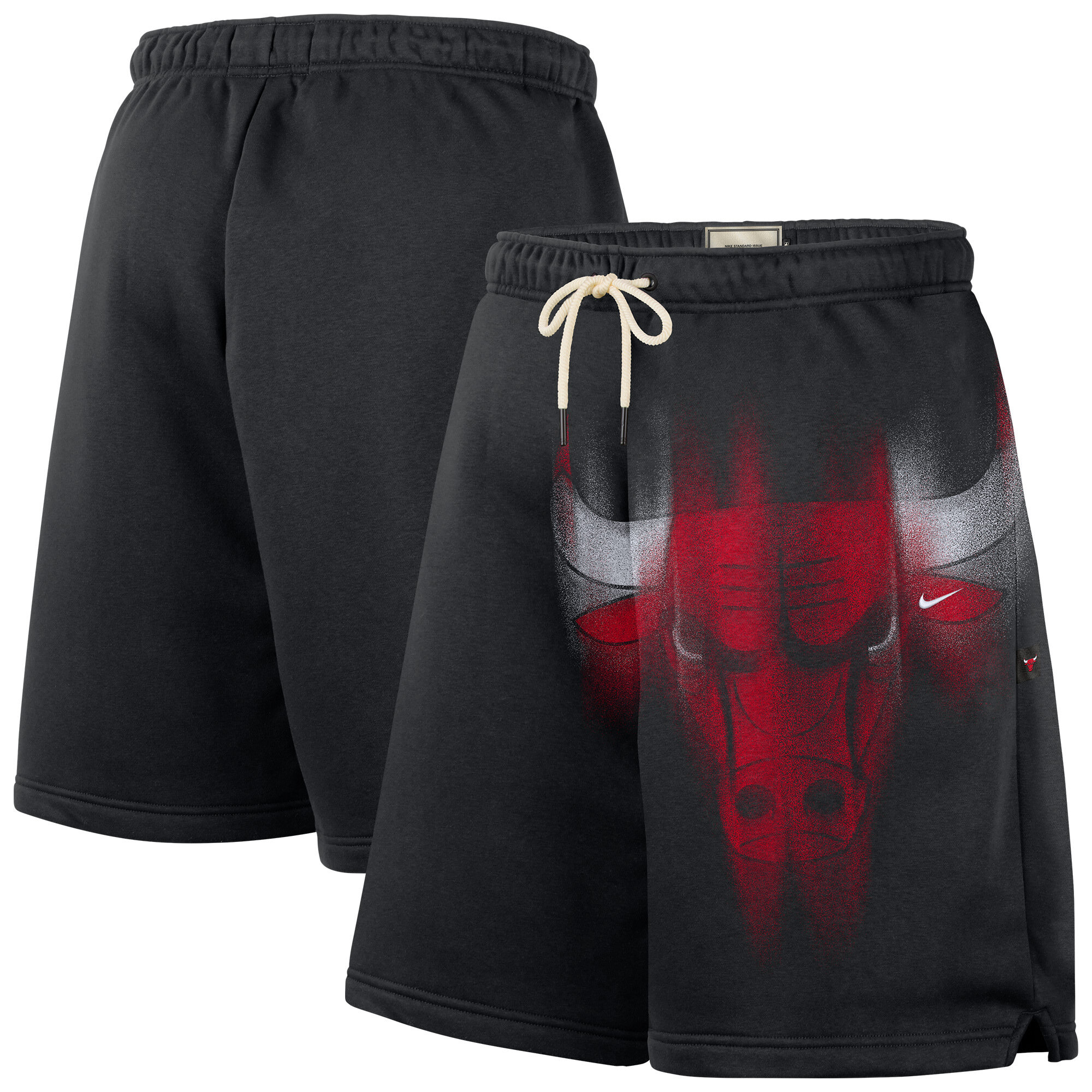 Chicago Bulls Nike 2026 Standard Issue Practice Icon Fleece Shorts - Mens, , rebel_hi-res