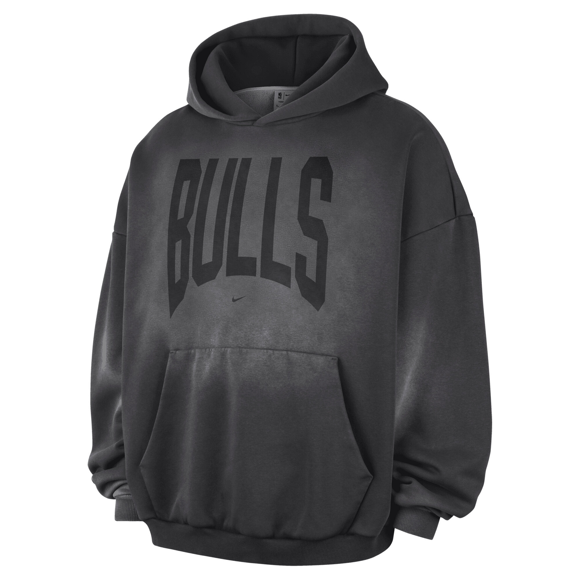 Chicago Bulls Nike 2026 Standard Issue Travel Washed Fleece Pullover Hoodie - Mens, , rebel_hi-res