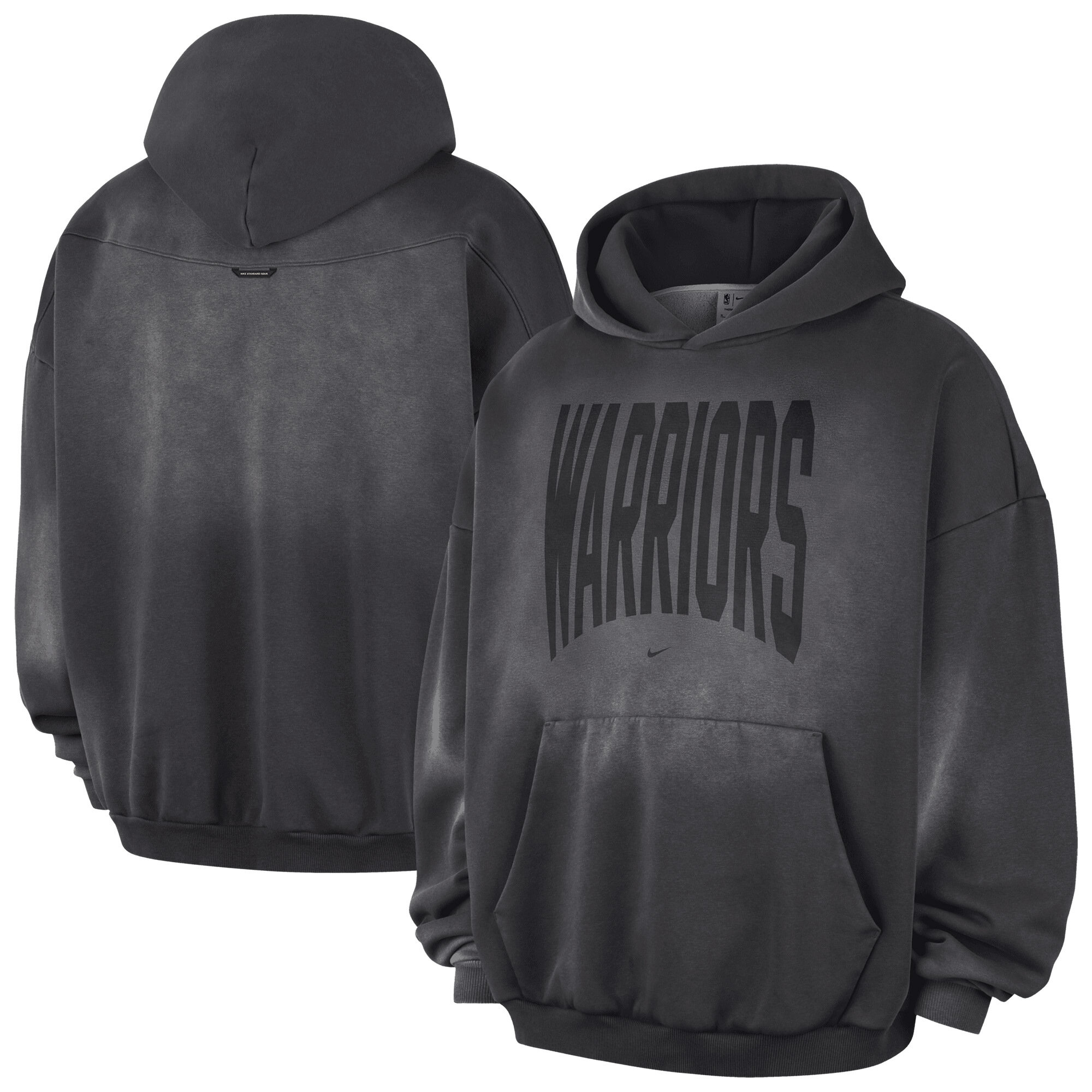 Golden State Warriors Nike 2026 Standard Issue Travel Washed Fleece Pullover Hoodie - Mens, , rebel_hi-res