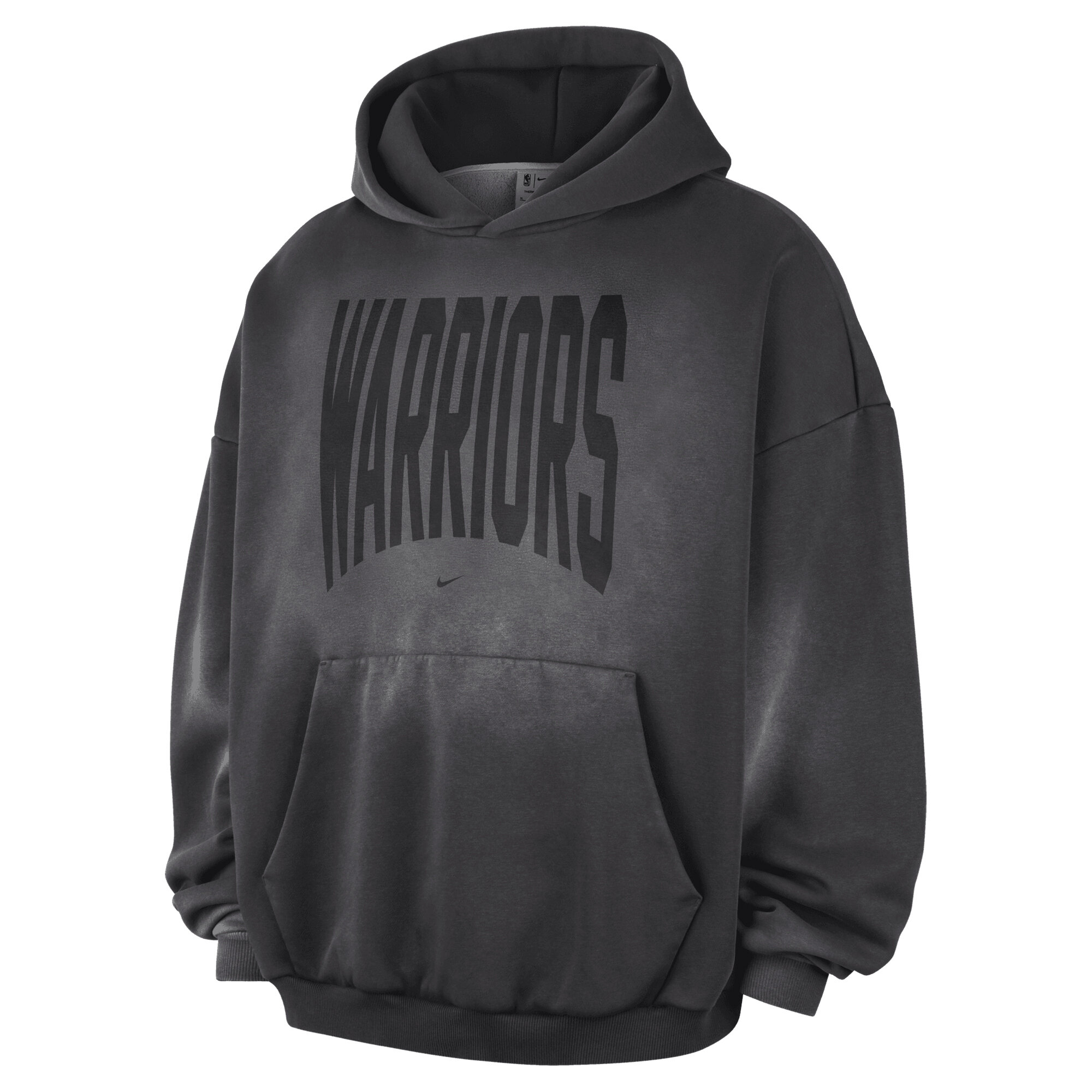 Golden State Warriors Nike 2026 Standard Issue Travel Washed Fleece Pullover Hoodie - Mens, , rebel_hi-res