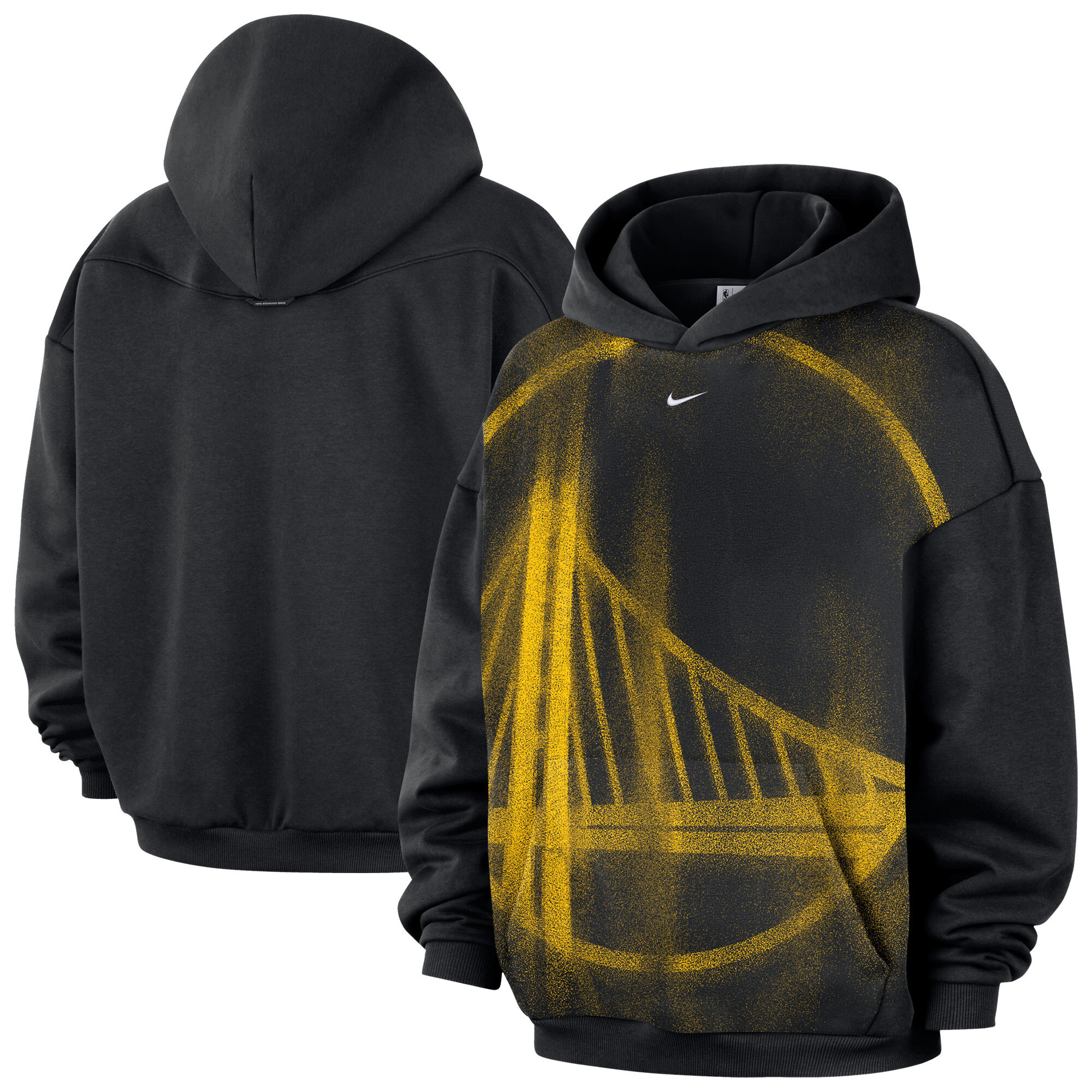 Golden State Warriors Nike 2026 Standard Issue Practice Icon Fleece Pullover Hoodie - Mens, , rebel_hi-res