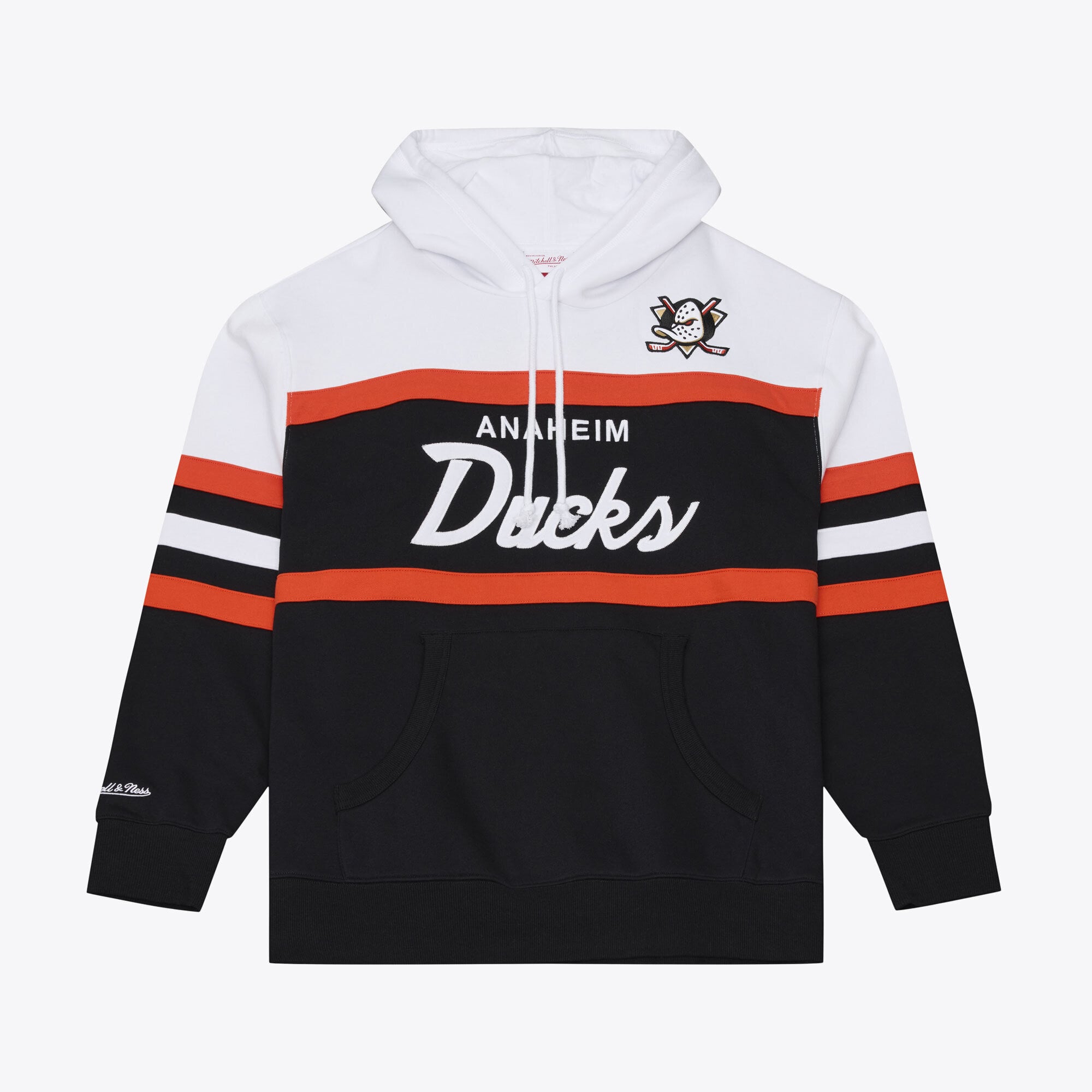 Anaheim Ducks Mitchell & Ness Head Coach Hoodie - Mens, , rebel_hi-res