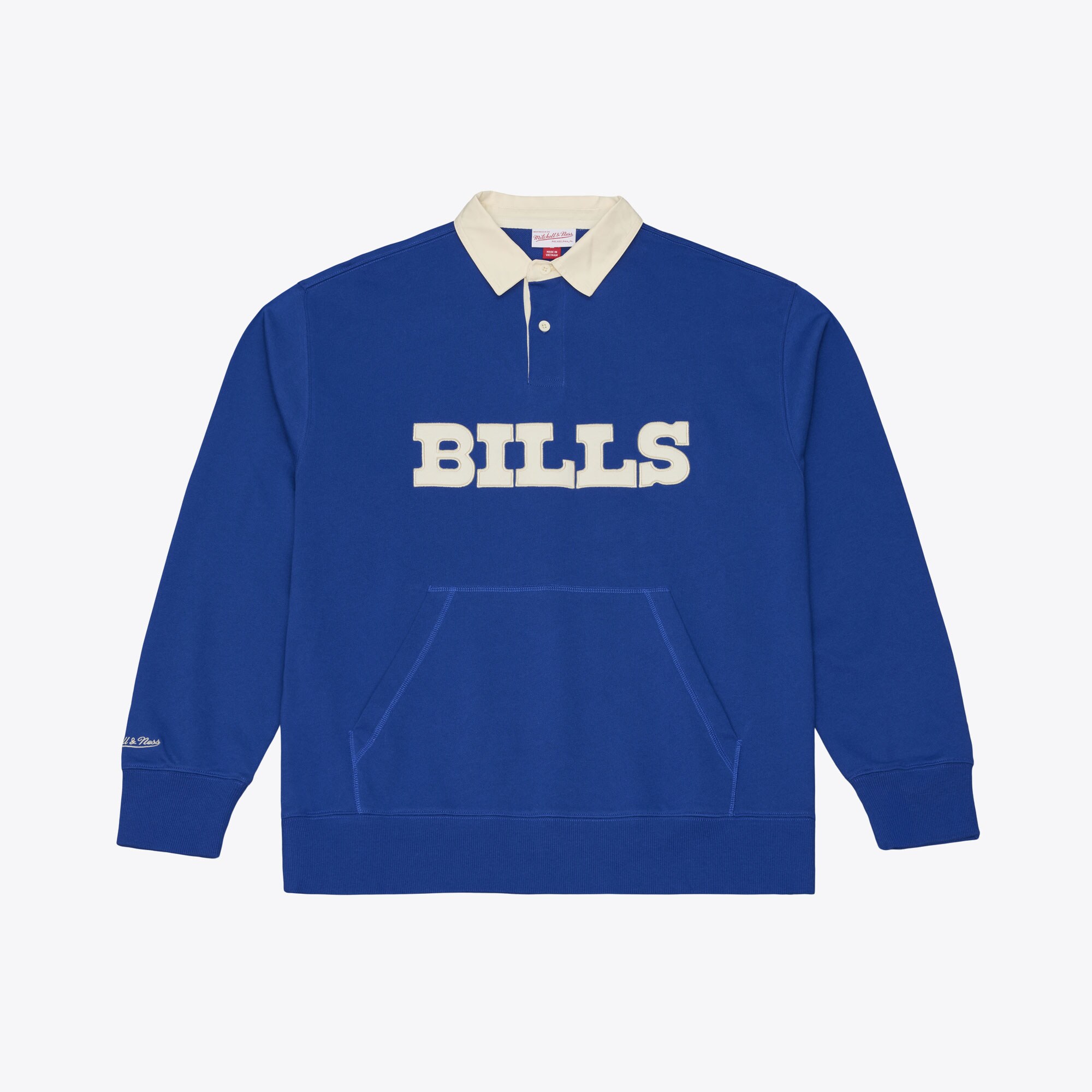 Buffalo Bills NFL Mitchell & Ness Retro Roots Rugby Top - Mens, , rebel_hi-res