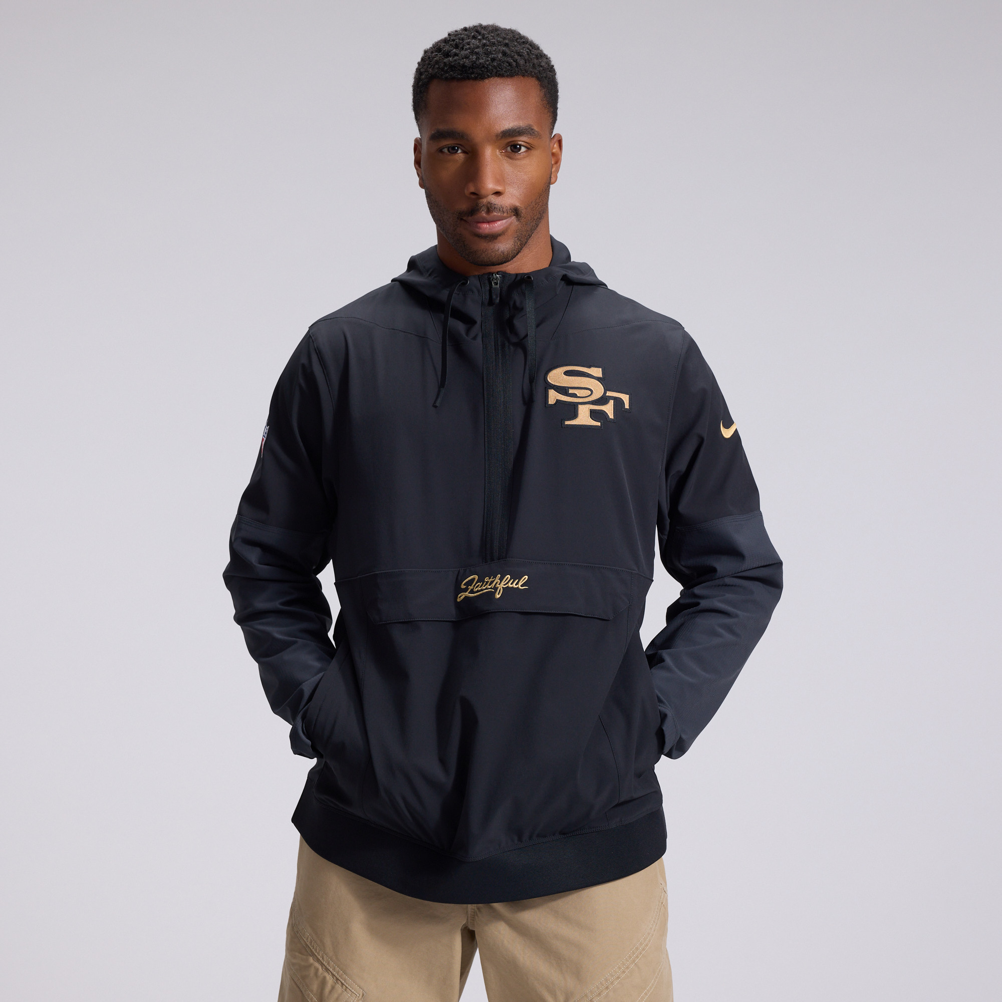 San Francisco 49ers Nike Rivalries Anorak - Mens, , rebel_hi-res