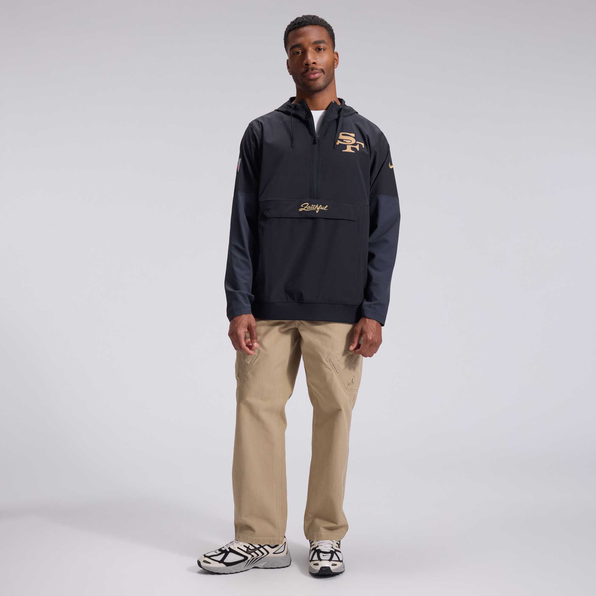 San Francisco 49ers Nike Rivalries Anorak - Mens, , rebel_hi-res