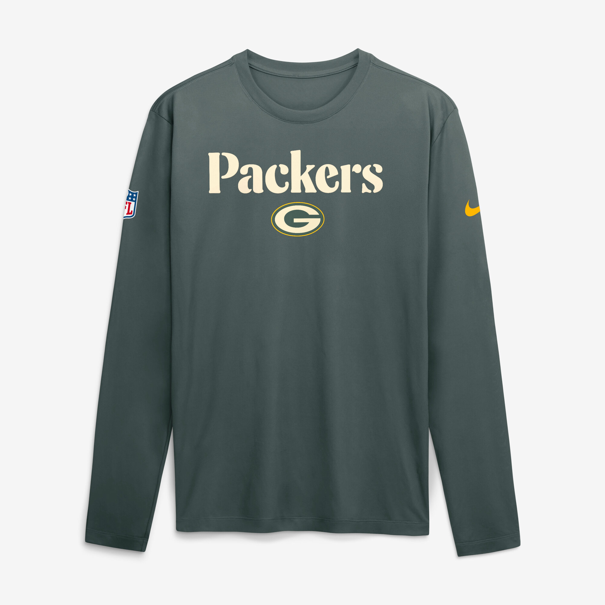Green Bay Packers Nike Rivalries Dri-FIT Legend Long Sleeve T-Shirt - Mens, , rebel_hi-res