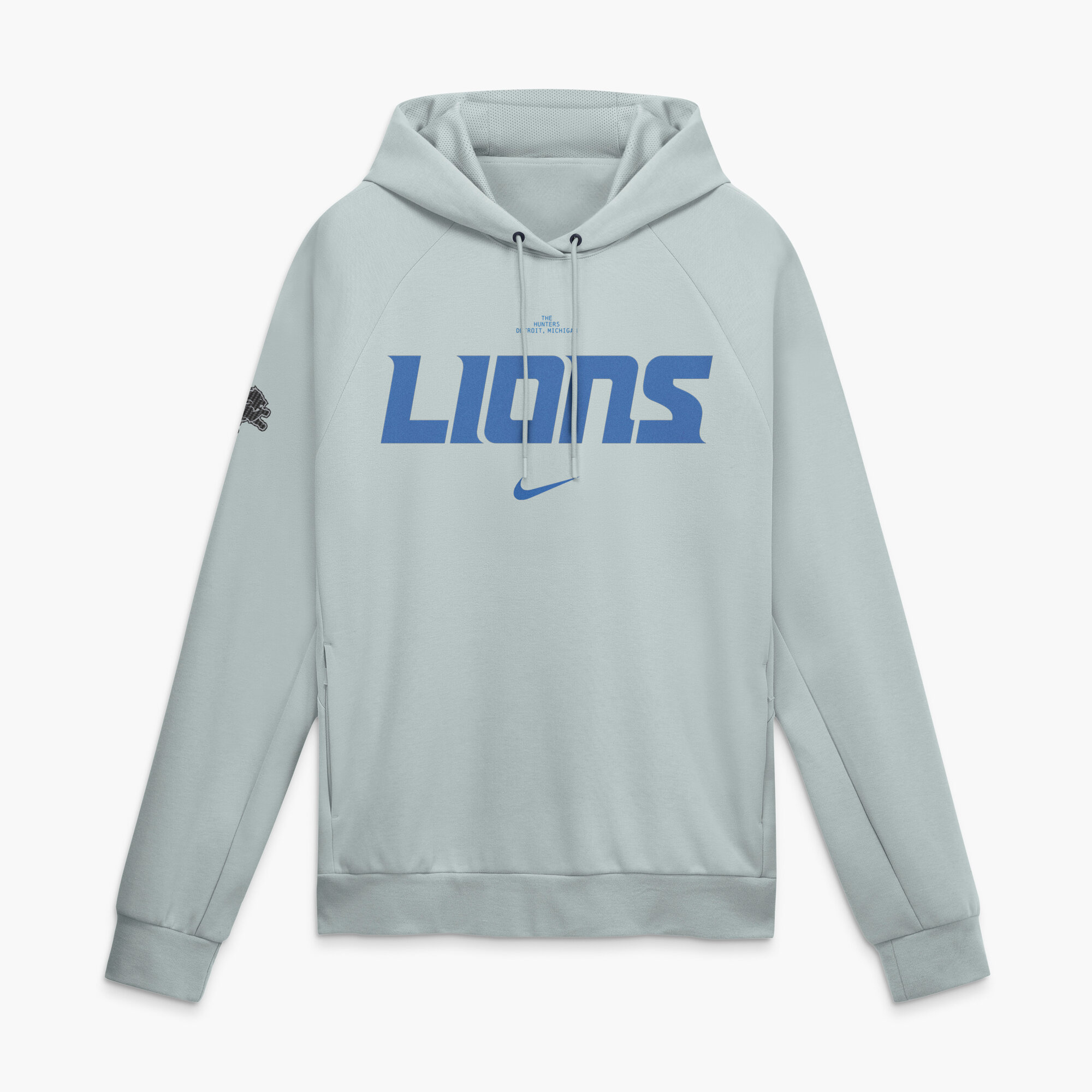 Detroit Lions Nike Rivalries Dri-FIT Primary Pullover Hoodie - Mens, , rebel_hi-res