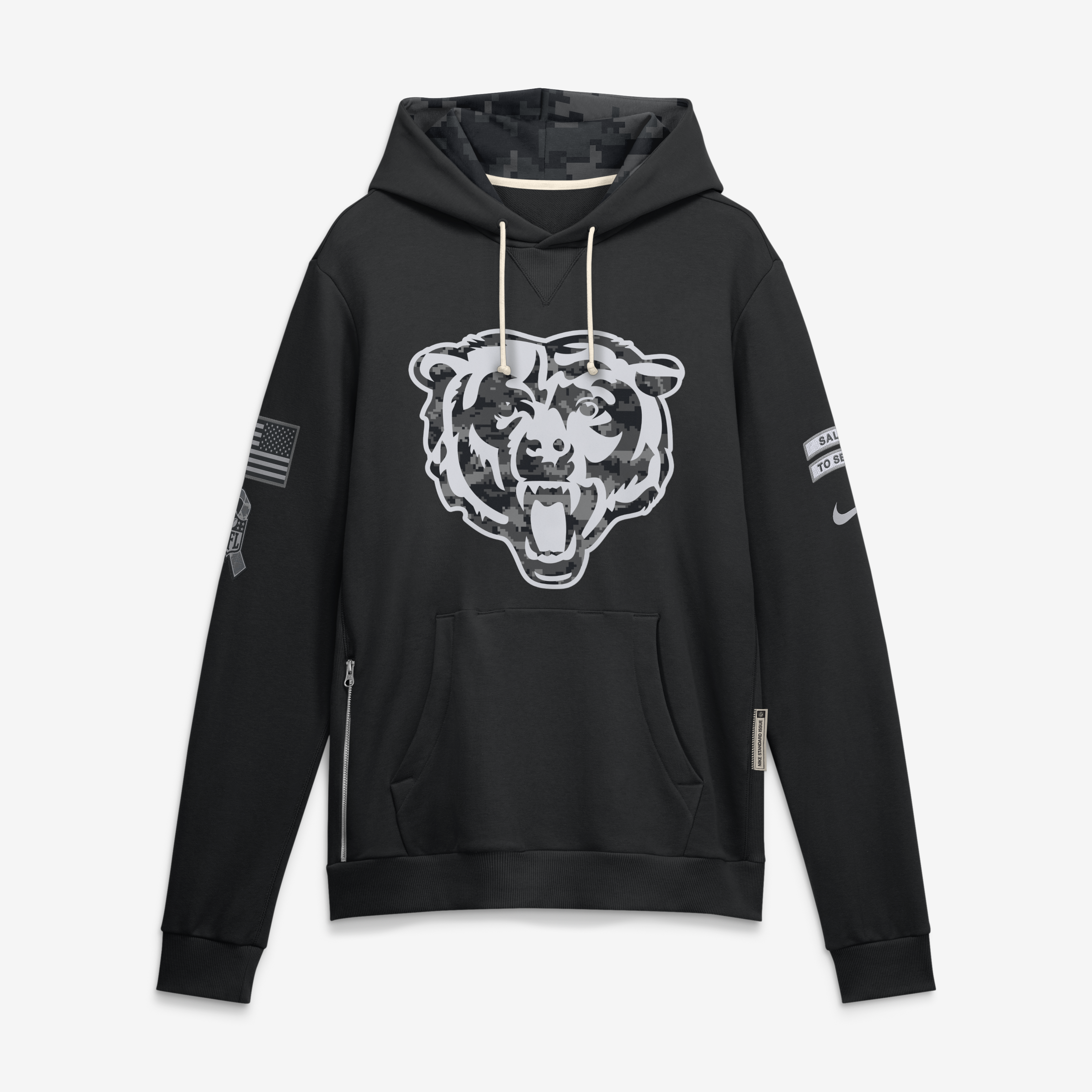 Chicago Bears Nike Salute To Service Dri-FIT Hoodie - Mens, , rebel_hi-res