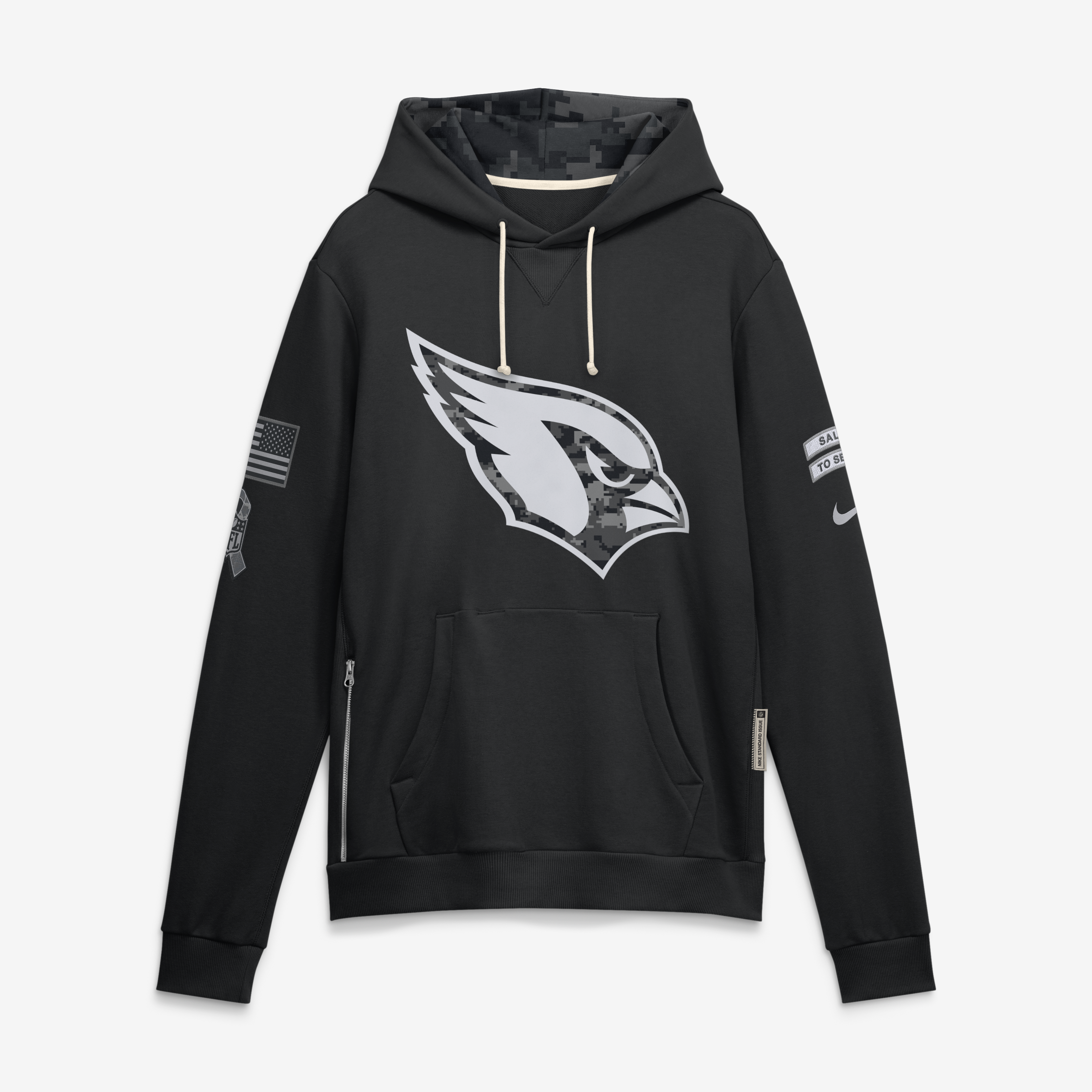 Arizona Cardinals Nike Salute To Service Dri-FIT Hoodie - Mens, , rebel_hi-res