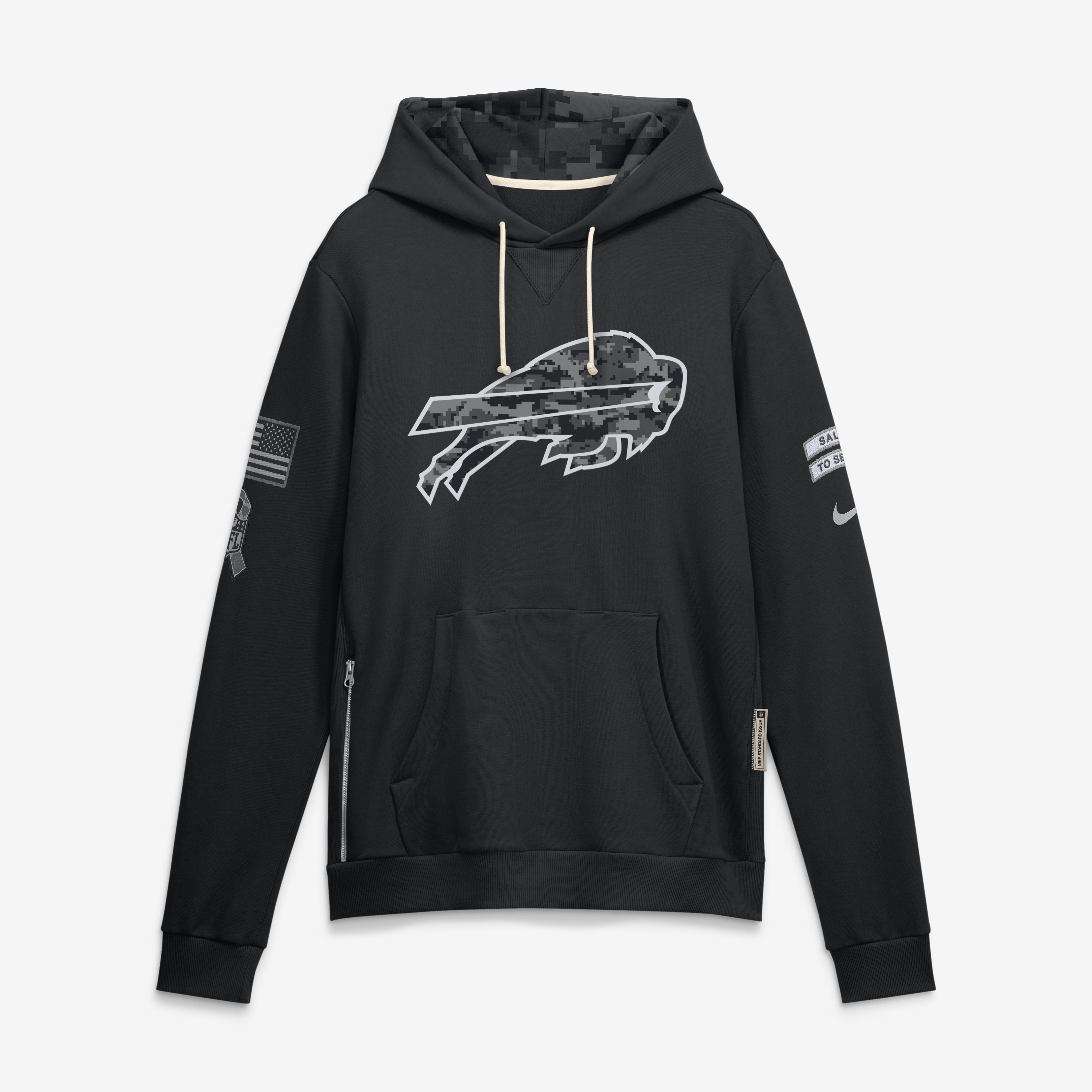 Buffalo Bills Nike Salute To Service Dri-FIT Hoodie - Mens, , rebel_hi-res