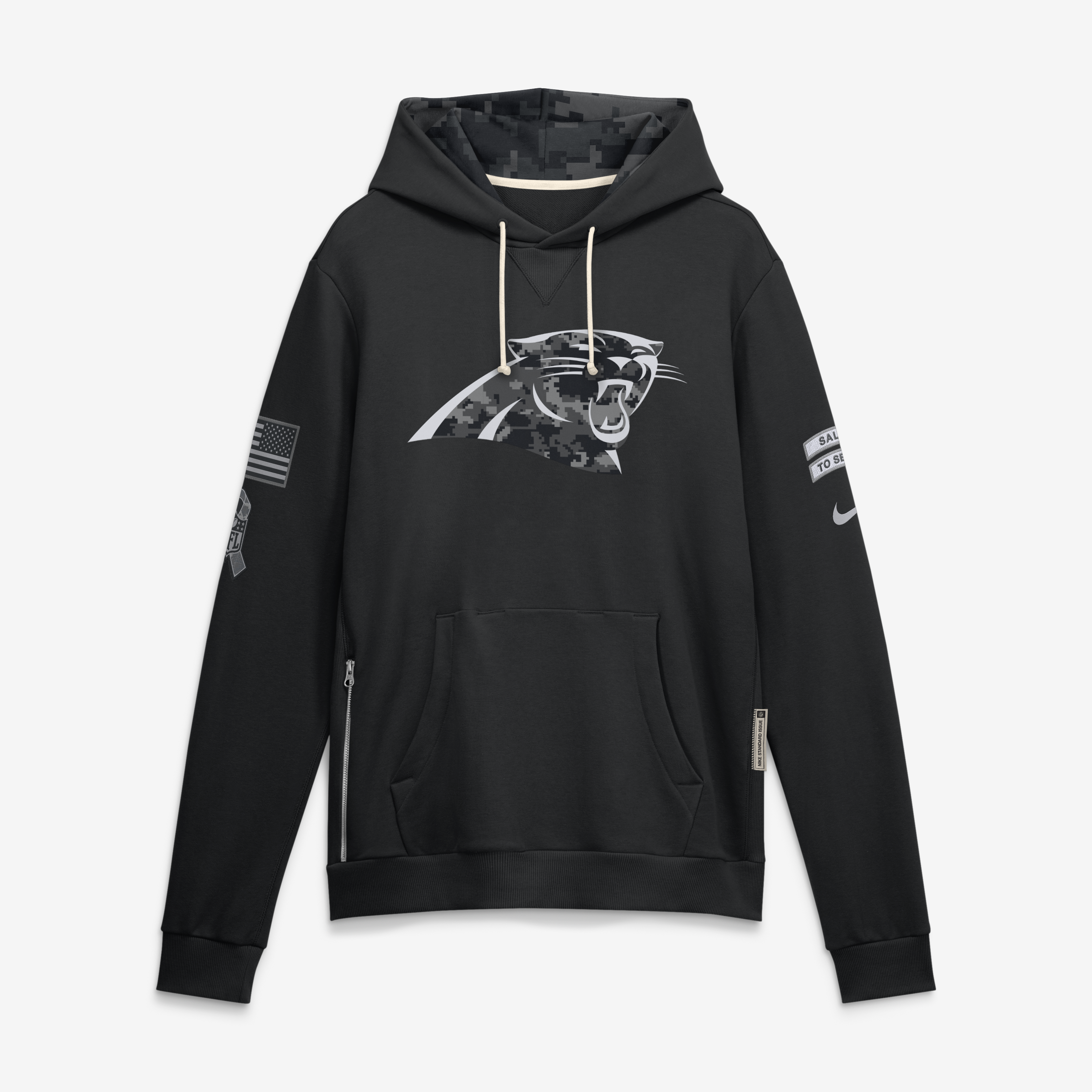 Carolina Panthers Nike Salute To Service Dri-FIT Hoodie - Mens, , rebel_hi-res