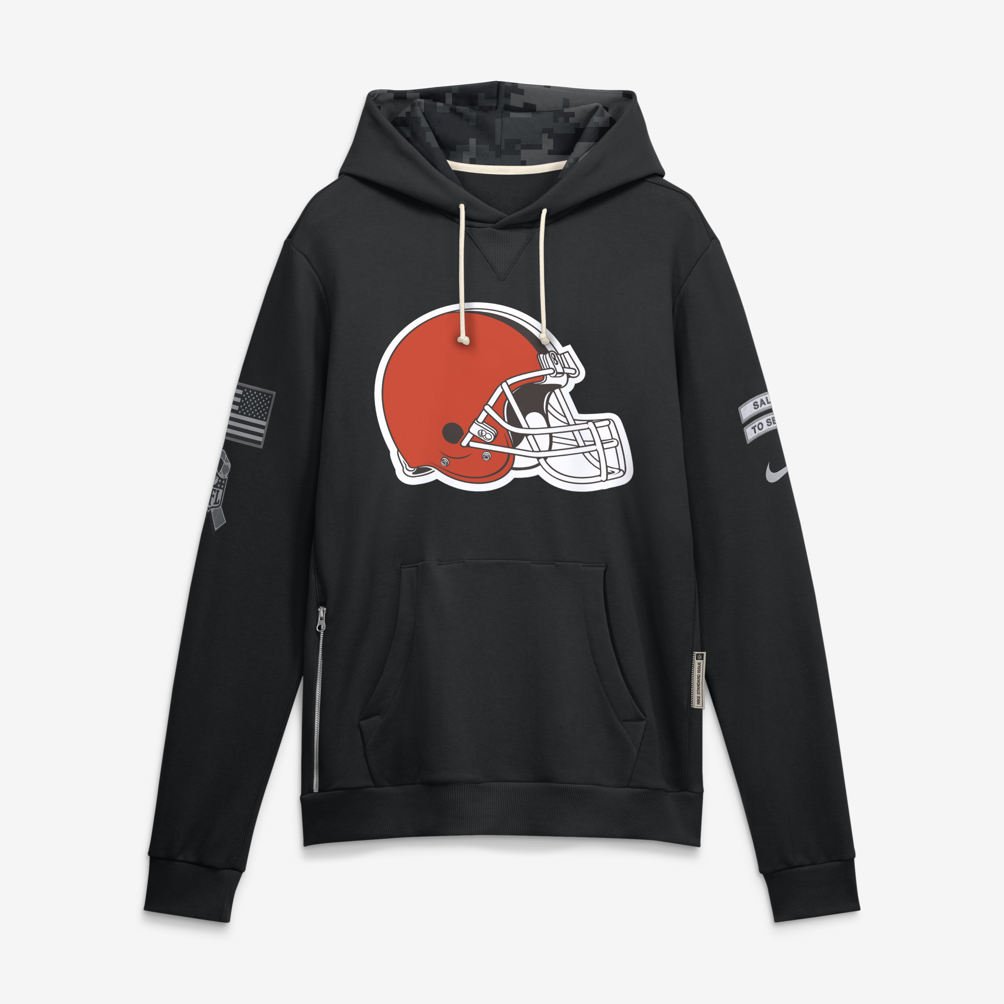 Cleveland Browns Nike Salute To Service Dri-FIT Hoodie - Mens, , rebel_hi-res