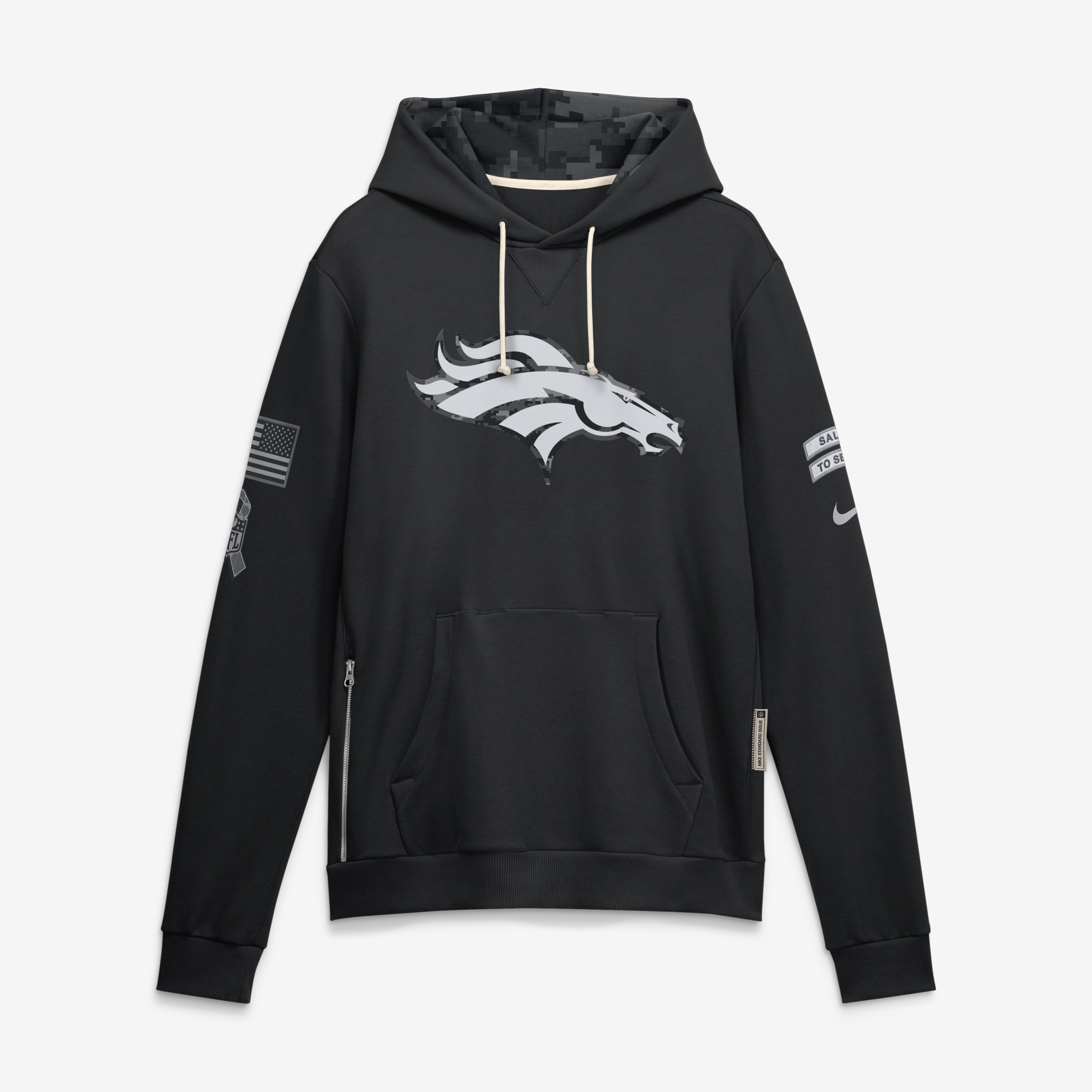 Denver Broncos Nike Salute To Service Dri-FIT Hoodie - Mens, , rebel_hi-res